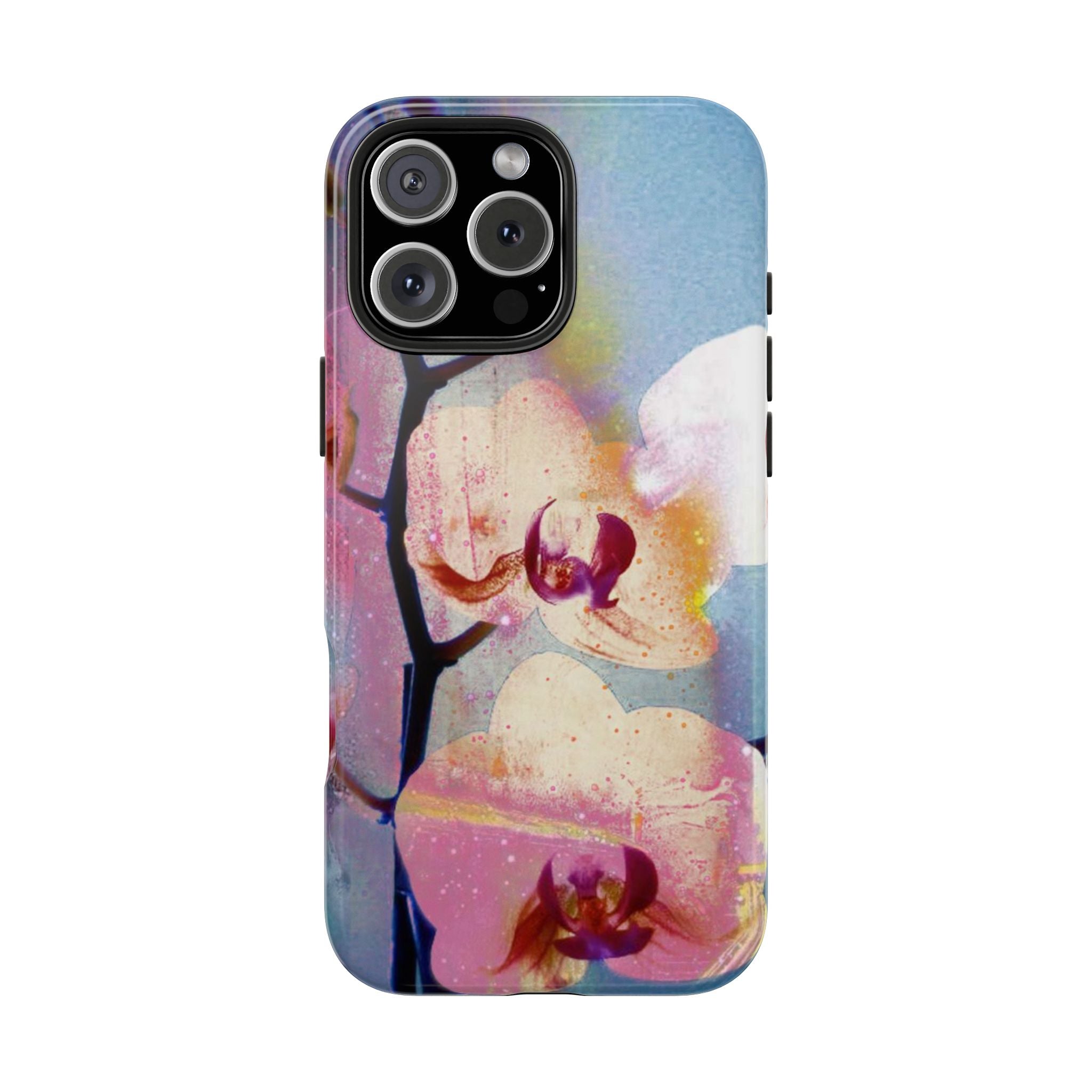 Orchid Tough Phone Case — Pastel Floral Protective Cover for iPhone & Android