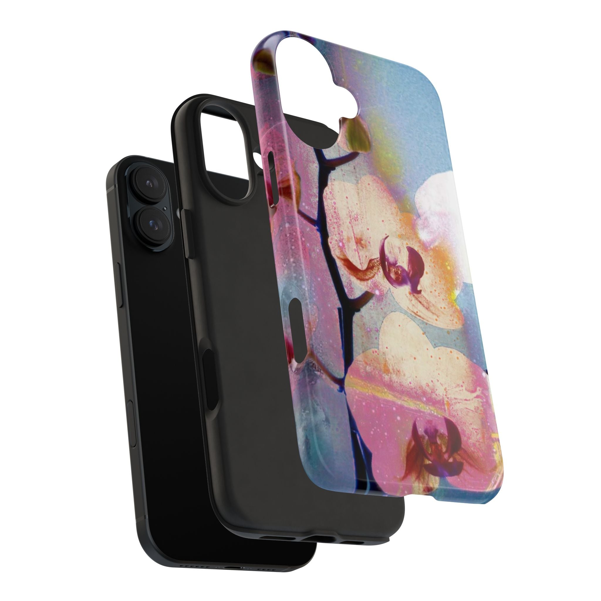 Orchid Tough Phone Case — Pastel Floral Protective Cover for iPhone & Android