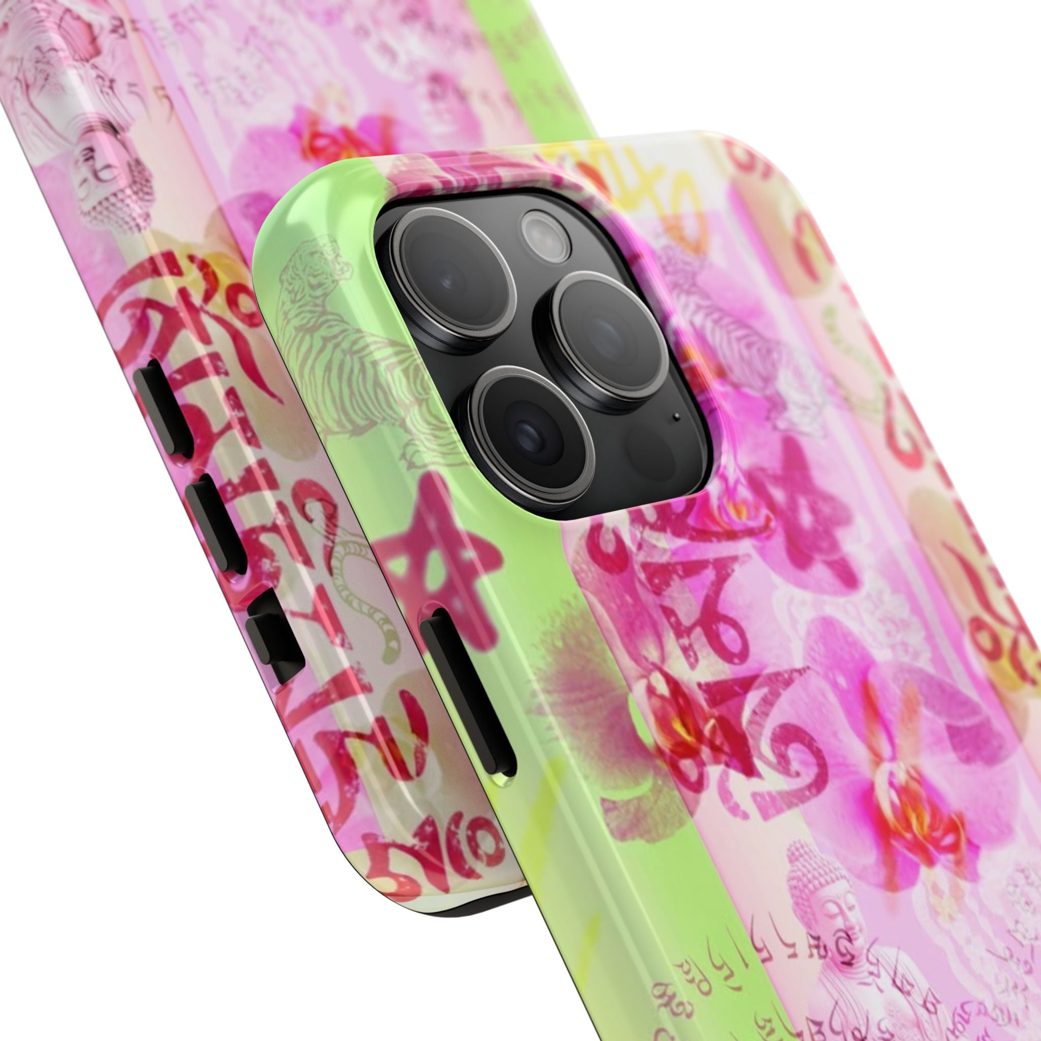 Floral Pink Orchid Tough Phone Case — Protective Art Phone Cover
