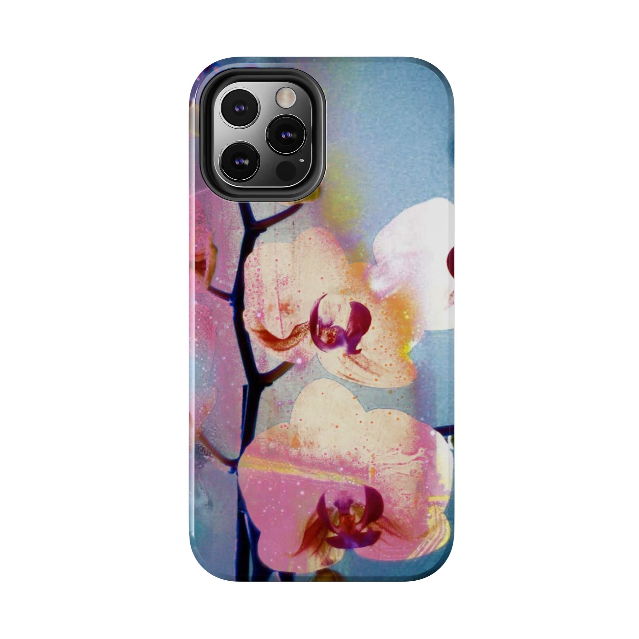 Orchid Tough Phone Case — Pastel Floral Protective Cover for iPhone & Android
