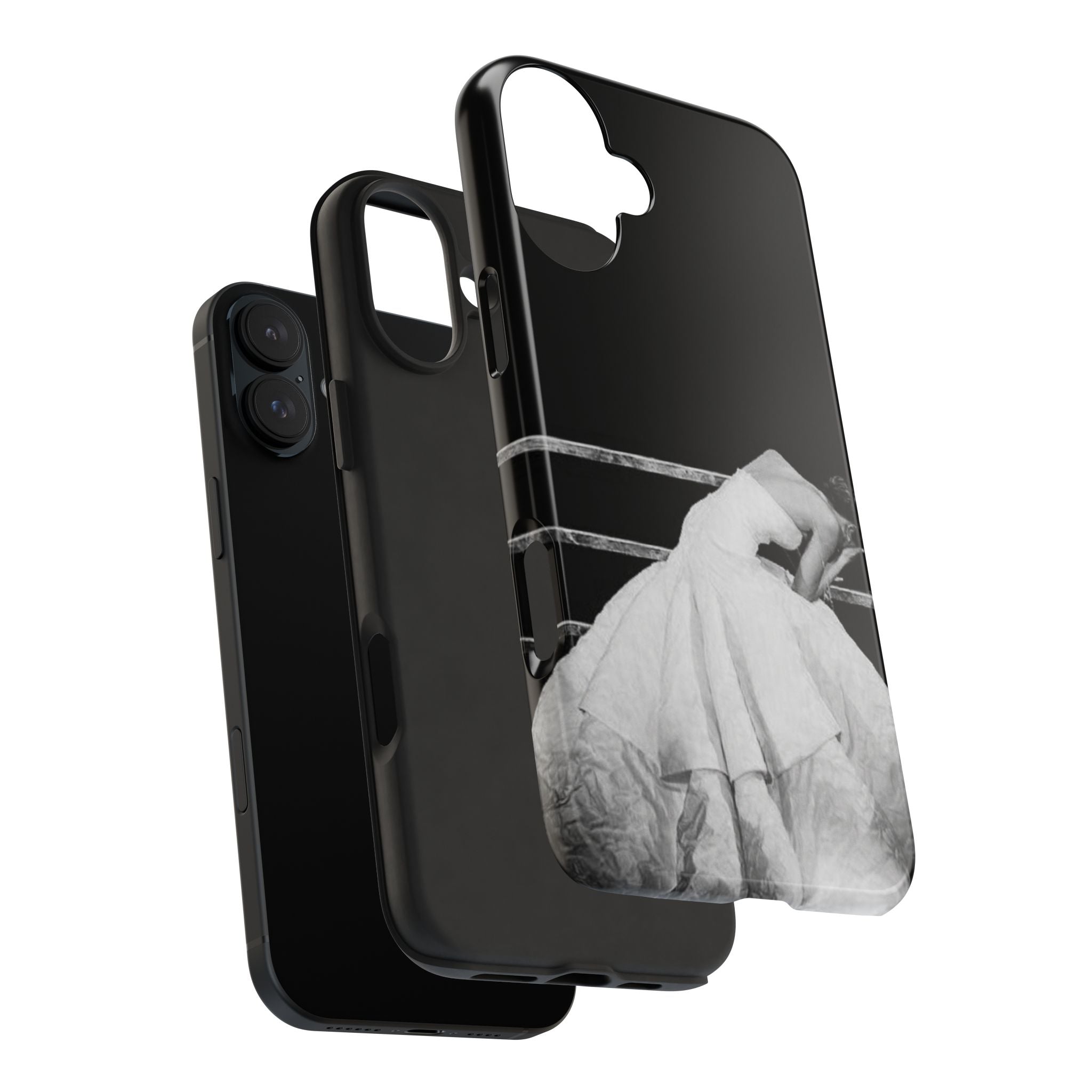 Vintage Ballerina Tough Phone Case — Black & White Dance Photo Protective Cover