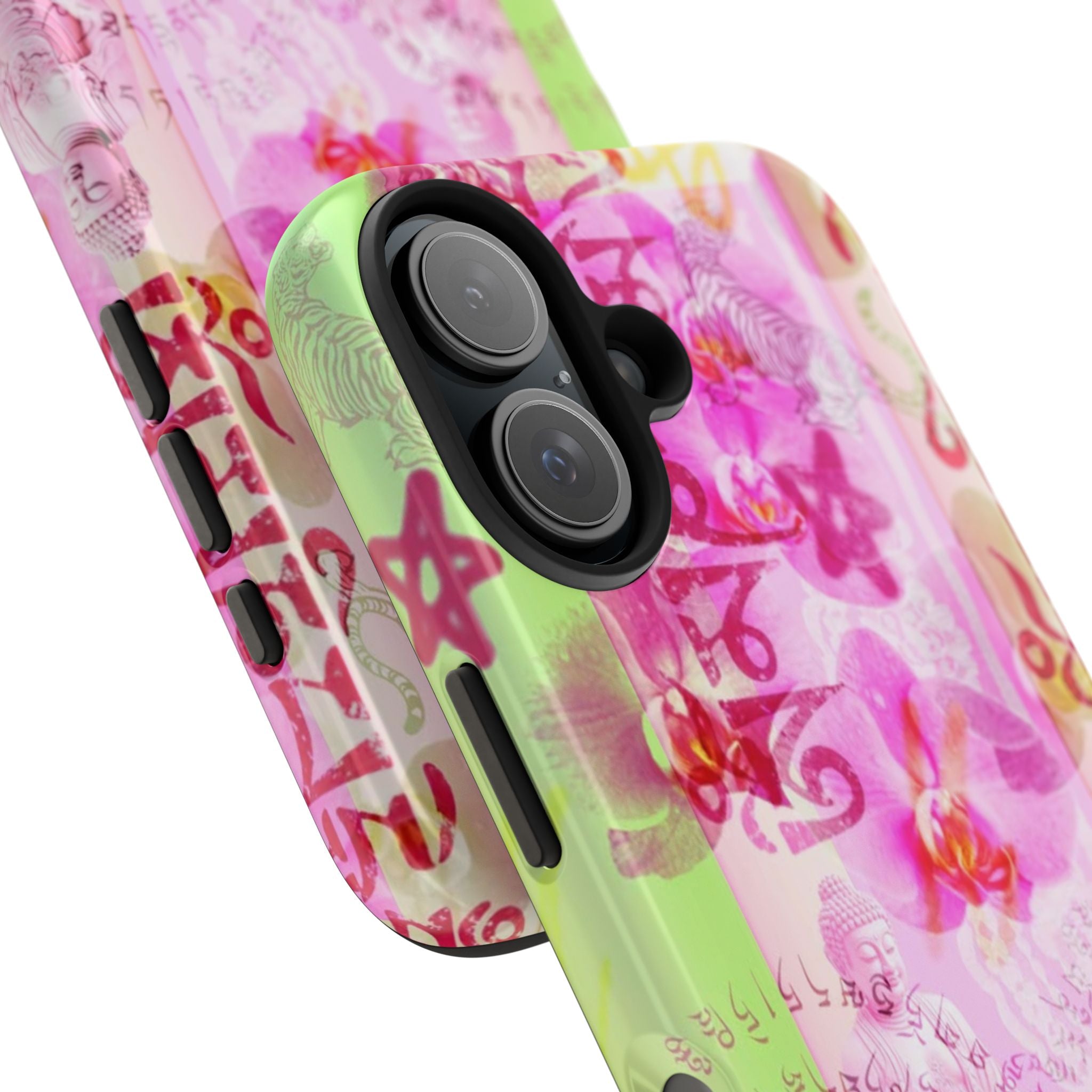 Floral Pink Orchid Tough Phone Case — Protective Art Phone Cover