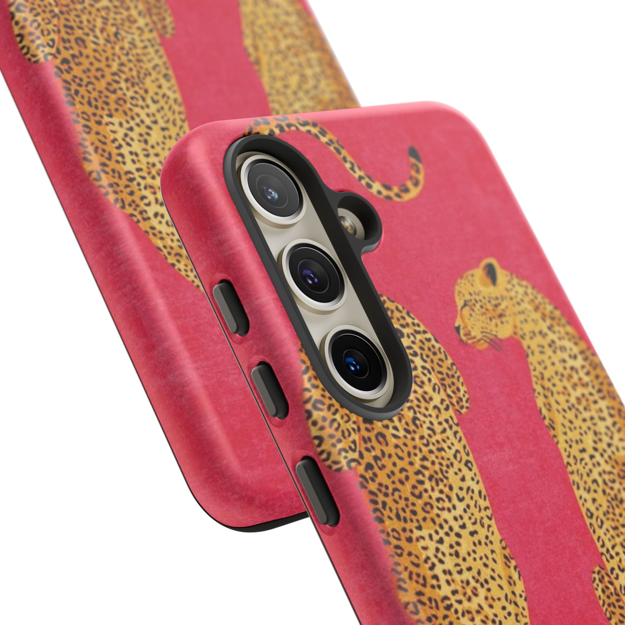 Pink Leopard Phone Case – Bold Animal Print Protective Case