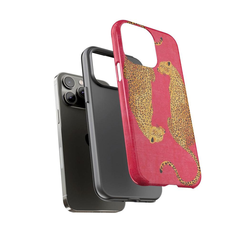 Pink Leopard Phone Case – Bold Animal Print Protective Case
