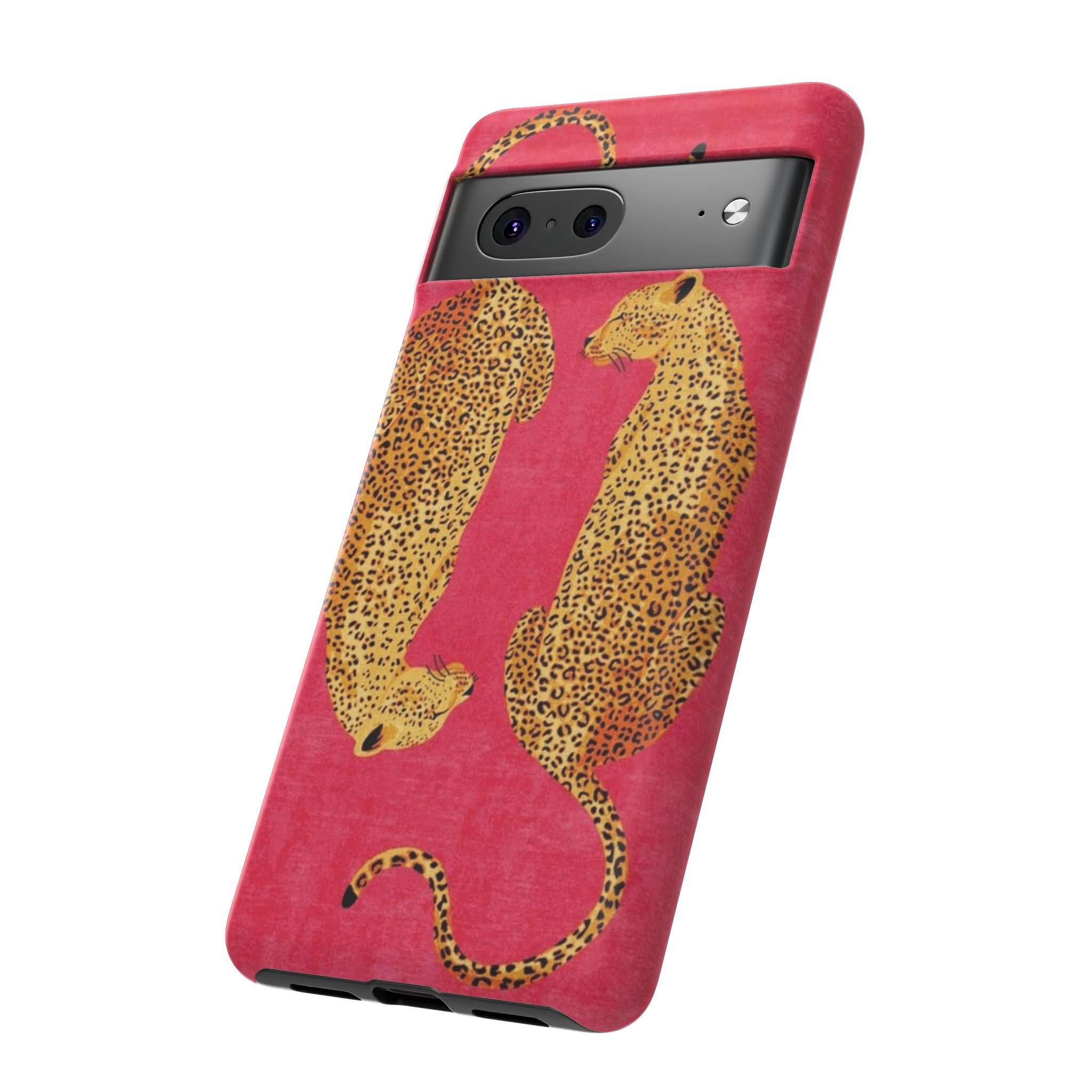Pink Leopard Phone Case – Bold Animal Print Protective Case