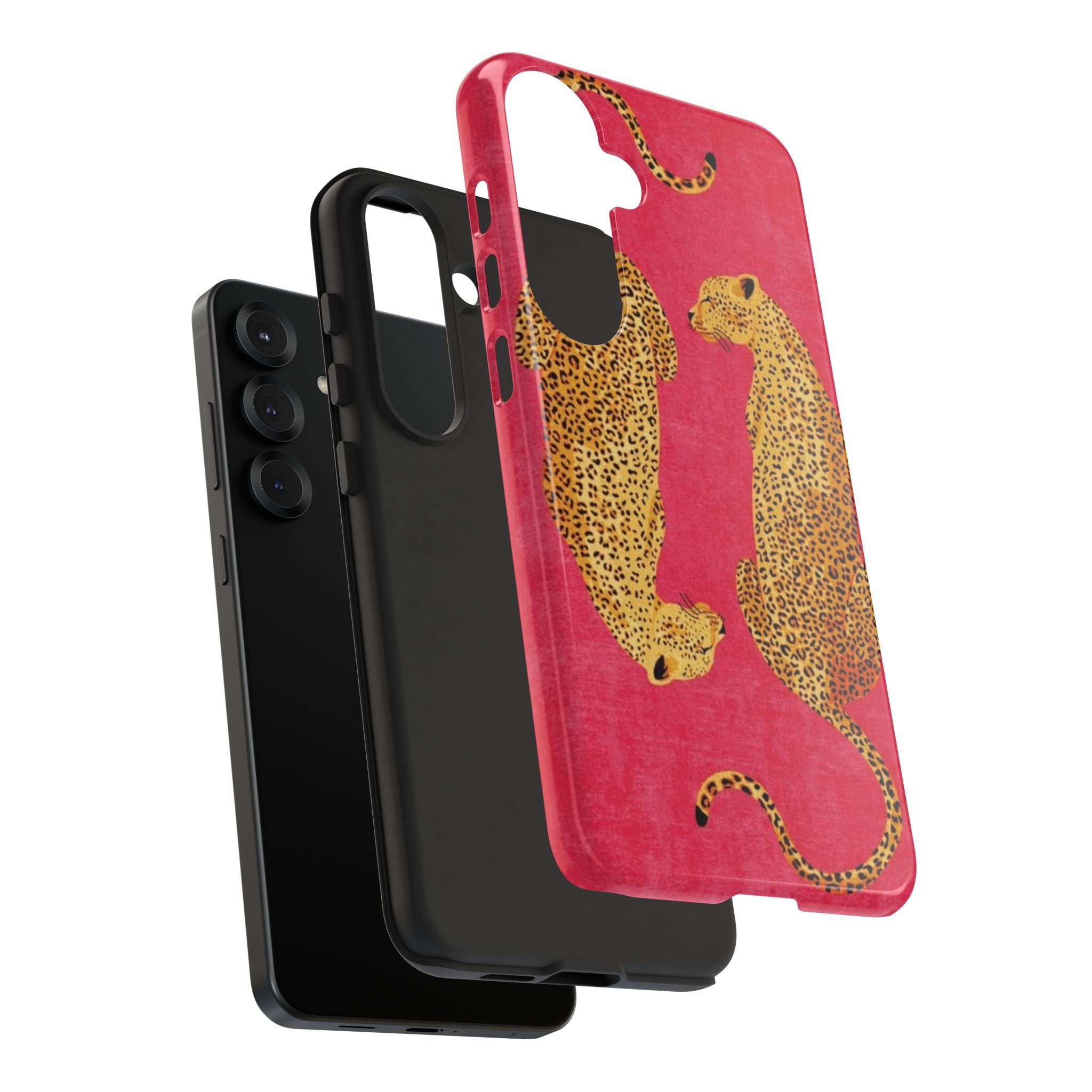 Pink Leopard Phone Case – Bold Animal Print Protective Case