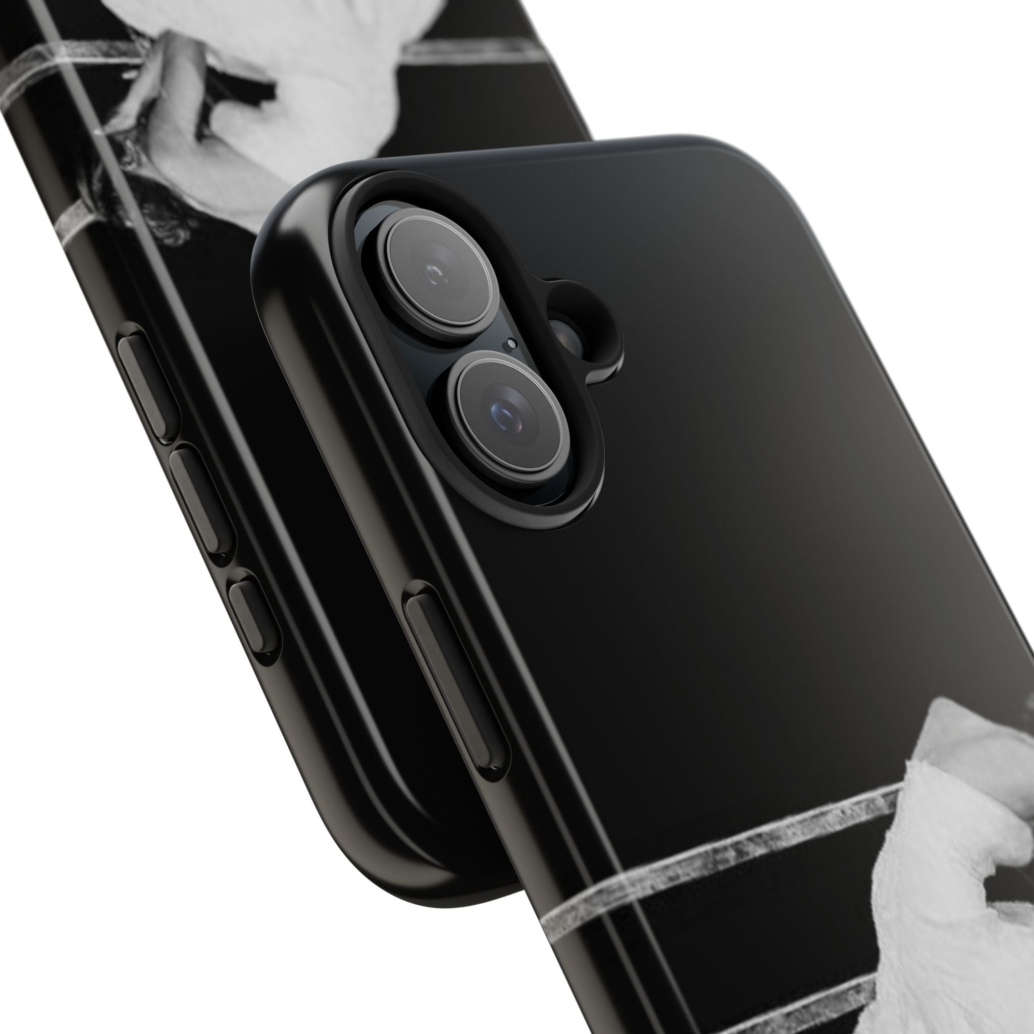 Vintage Ballerina Tough Phone Case — Black & White Dance Photo Protective Cover