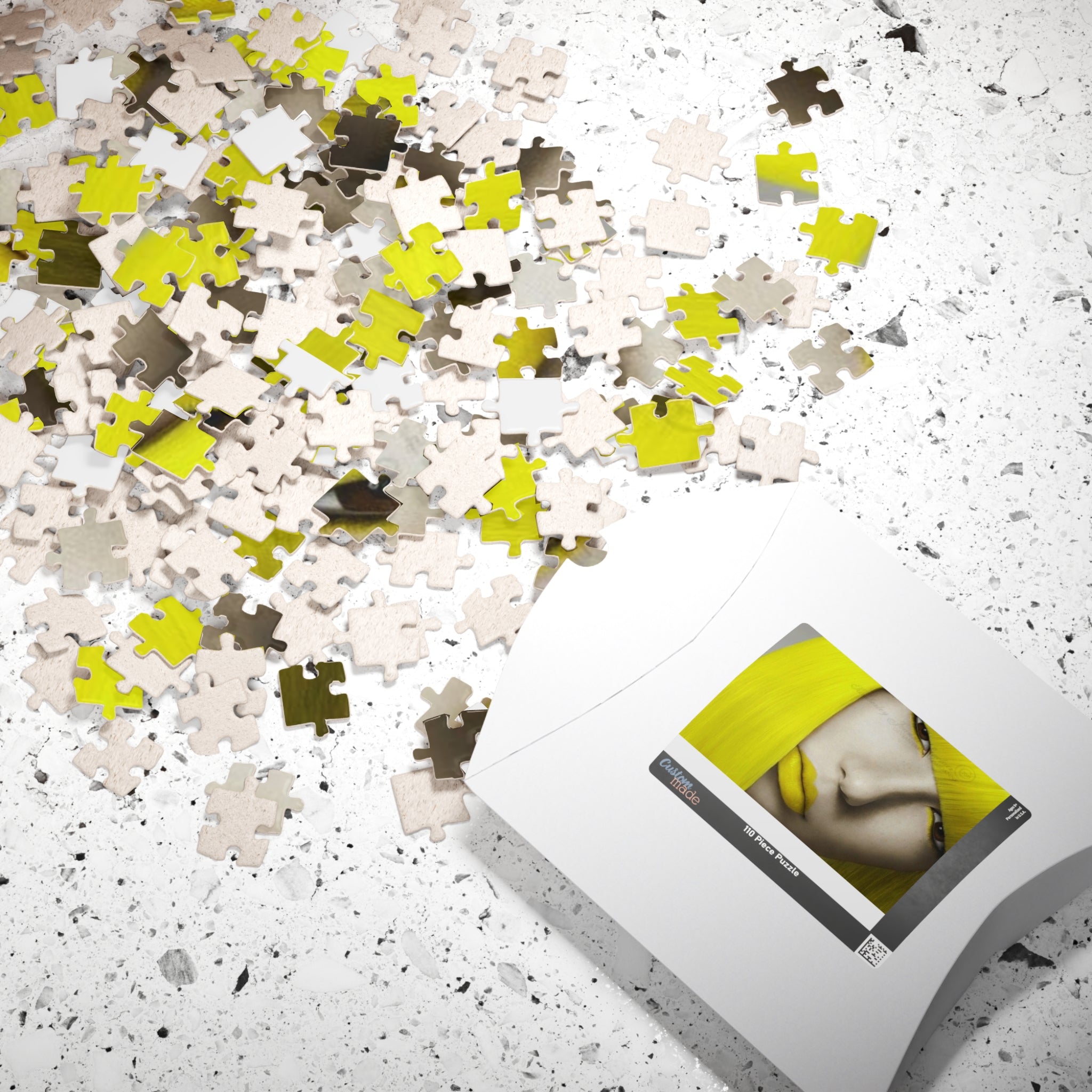Yellow Muse Puzzle — Portrait Art Jigsaw (110/252/520/1014 pcs)