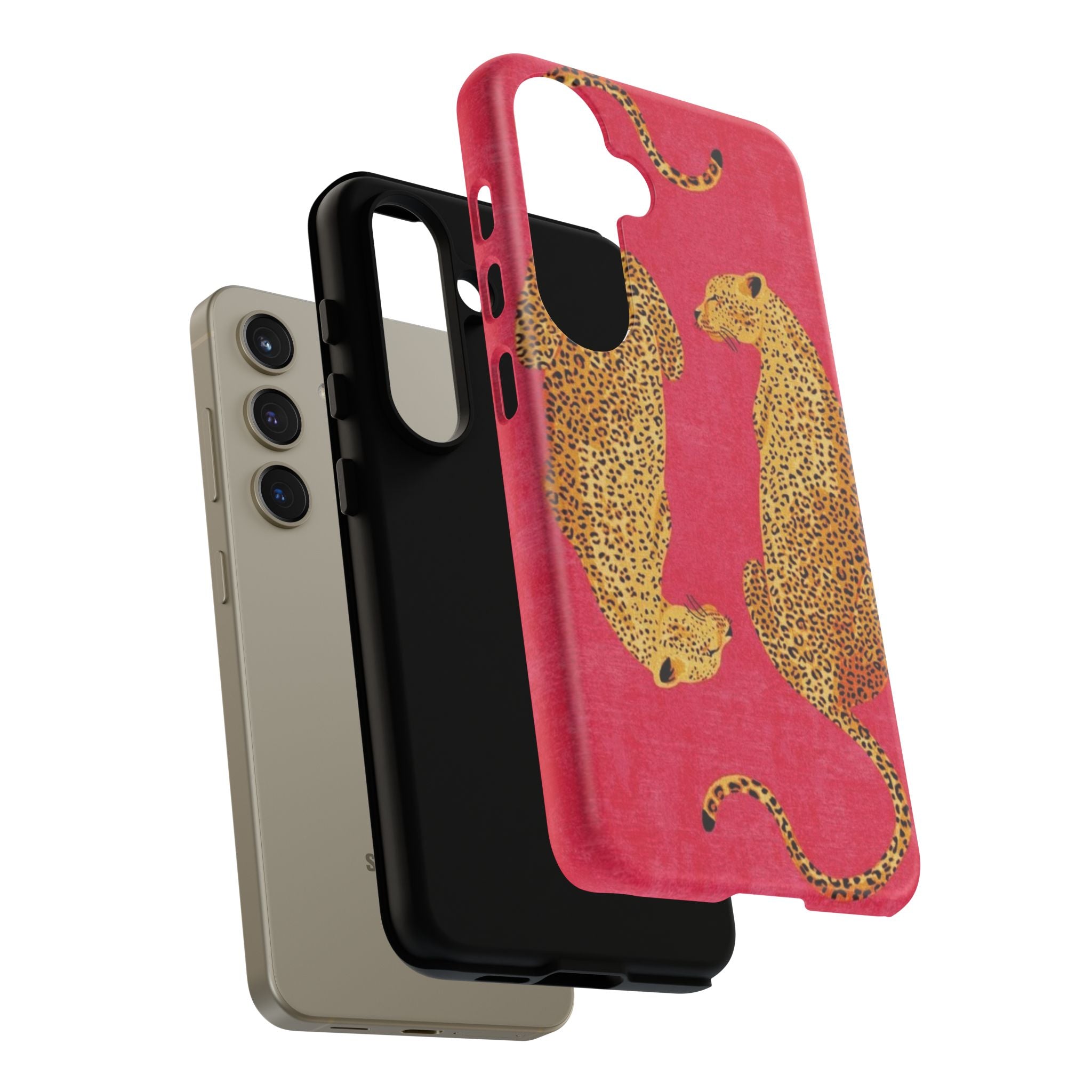 Pink Leopard Phone Case – Bold Animal Print Protective Case