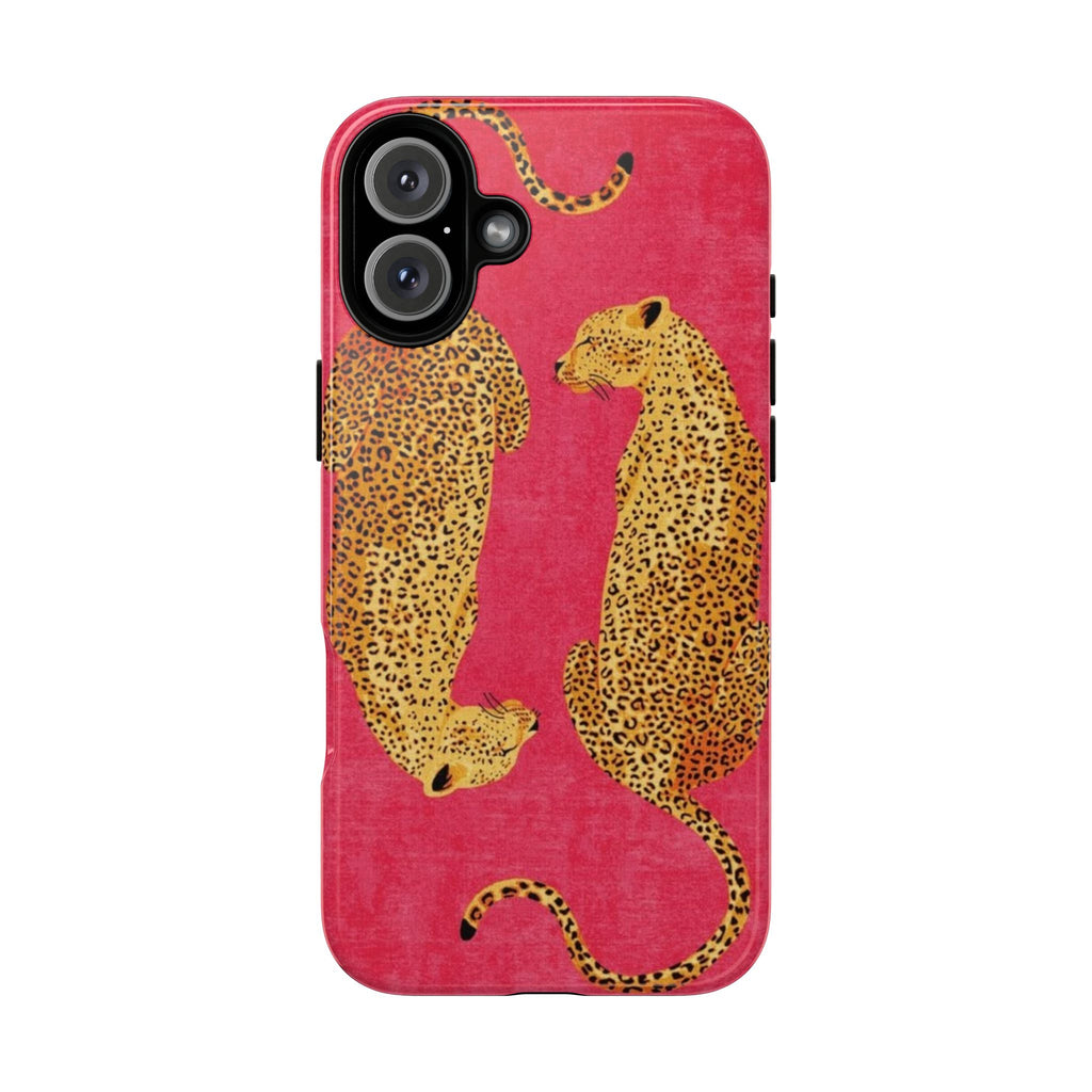 Pink Leopard Phone Case – Bold Animal Print Protective Case