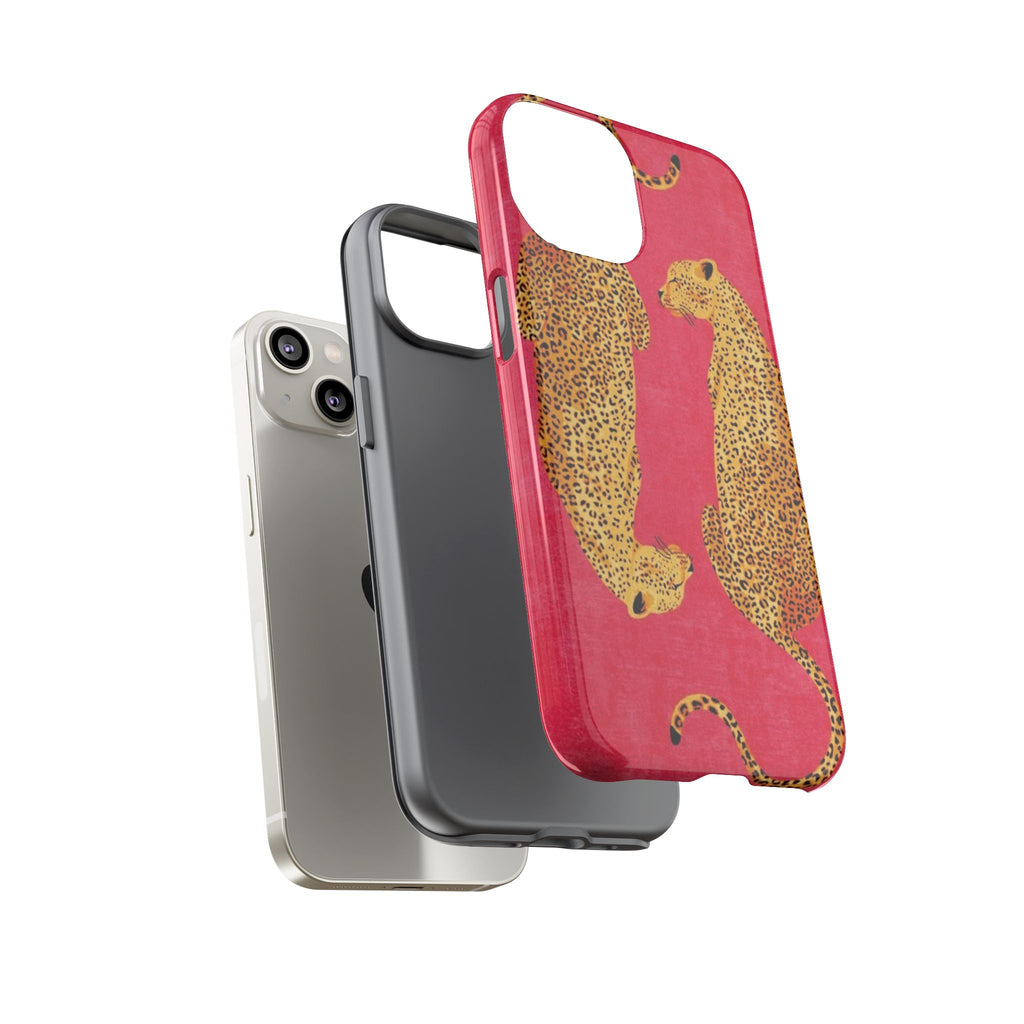 Pink Leopard Phone Case – Bold Animal Print Protective Case