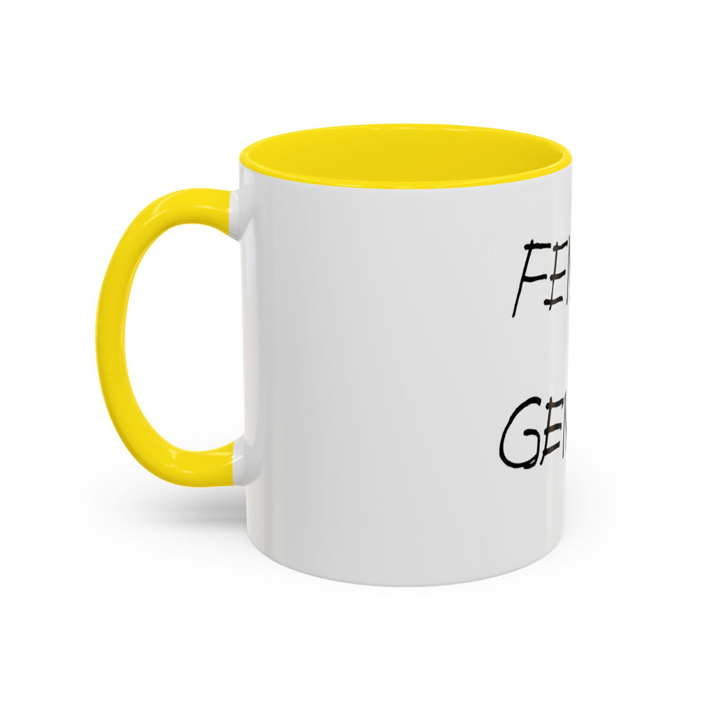 Female Genius Accent Coffee Mug