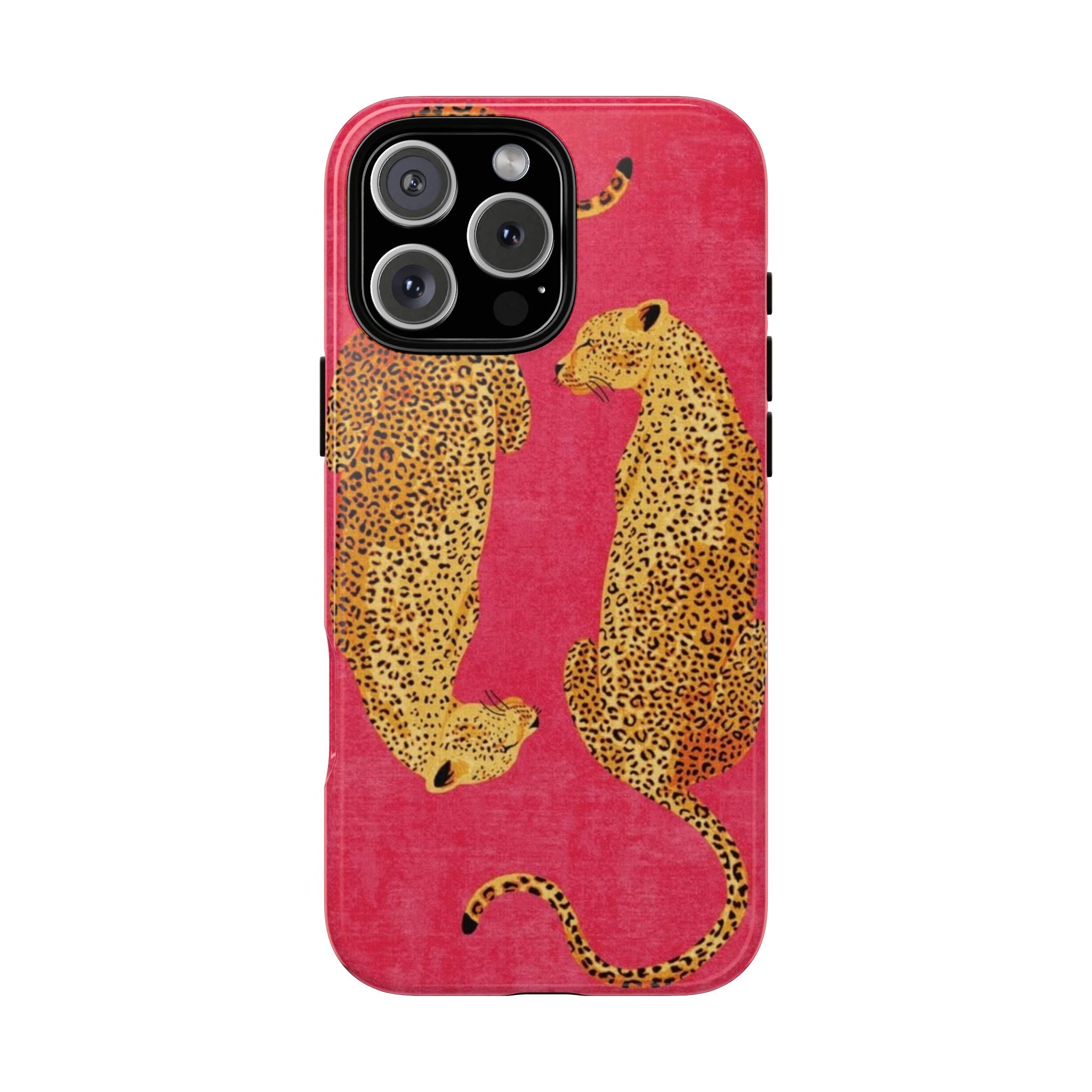 Pink Leopard Phone Case – Bold Animal Print Protective Case