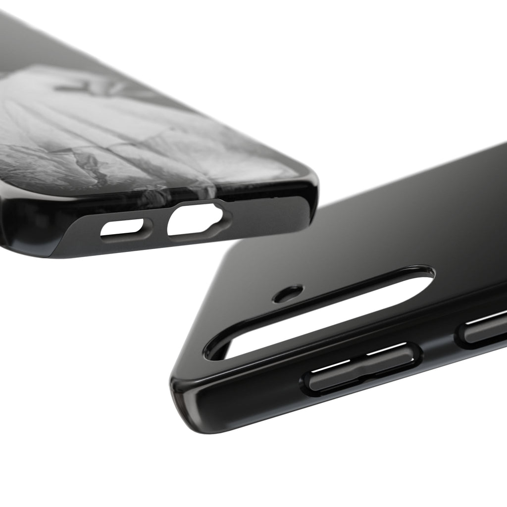 Vintage Ballerina Tough Phone Case — Black & White Dance Photo Protective Cover