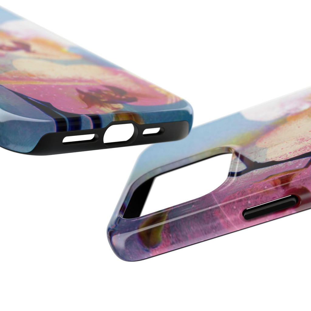 Orchid Tough Phone Case — Pastel Floral Protective Cover for iPhone & Android