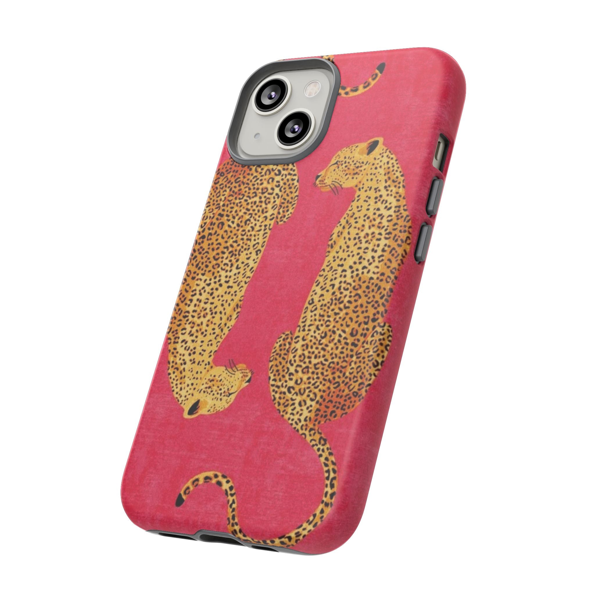 Pink Leopard Phone Case – Bold Animal Print Protective Case