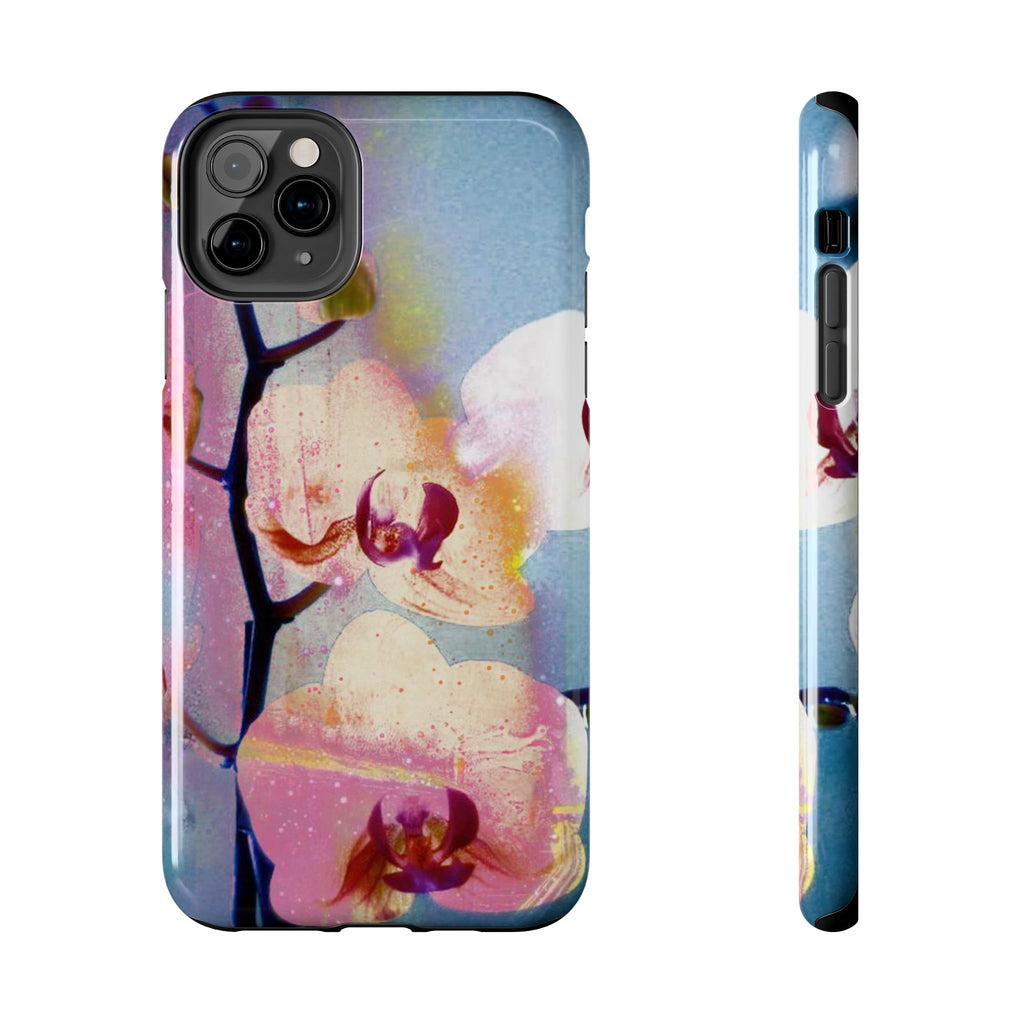 Orchid Tough Phone Case — Pastel Floral Protective Cover for iPhone & Android