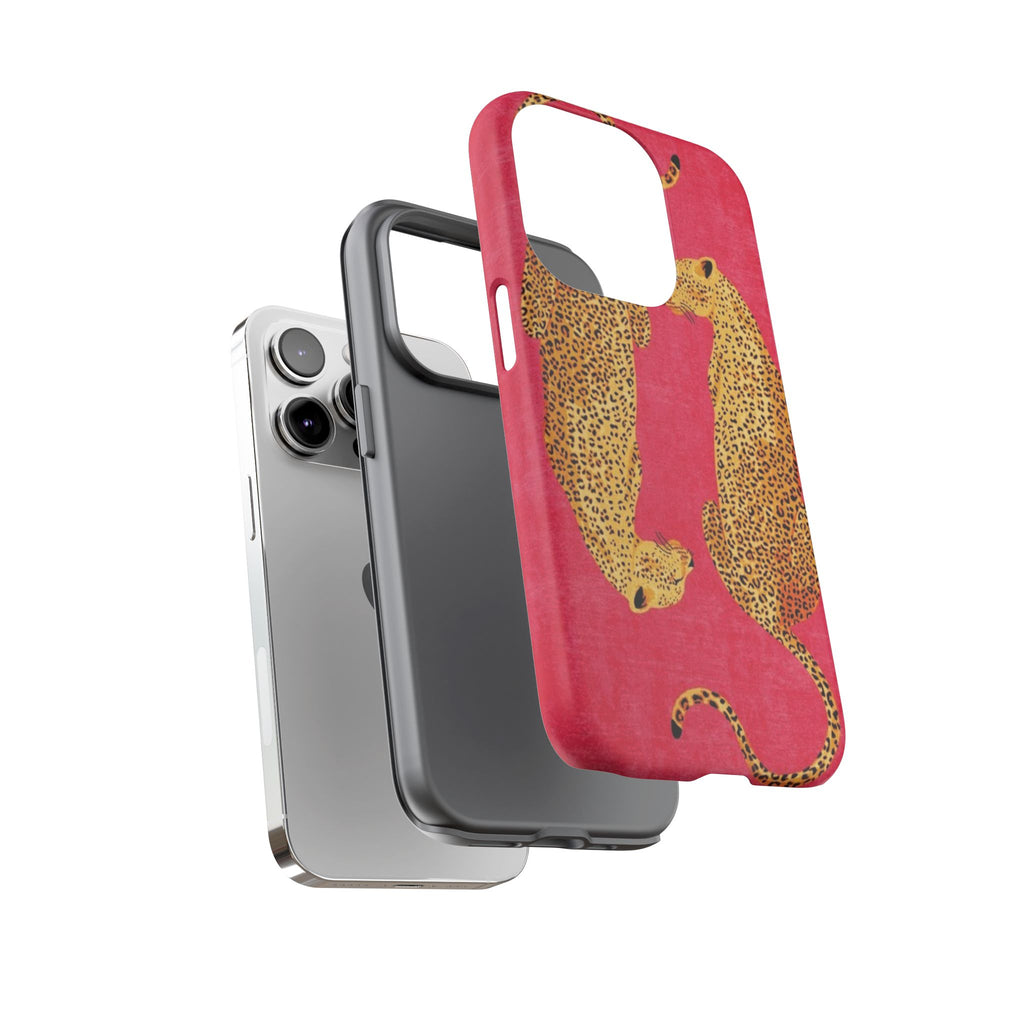 Pink Leopard Phone Case – Bold Animal Print Protective Case