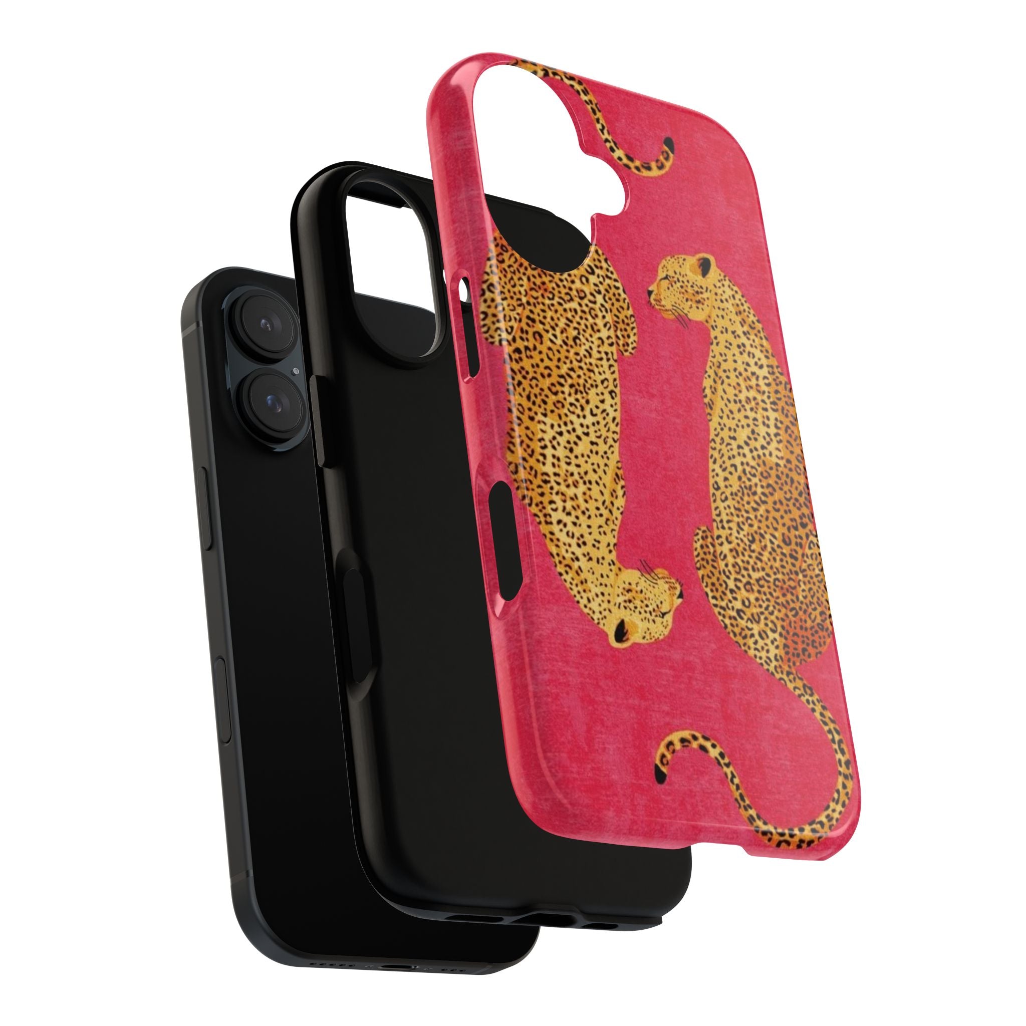 Pink Leopard Phone Case – Bold Animal Print Protective Case