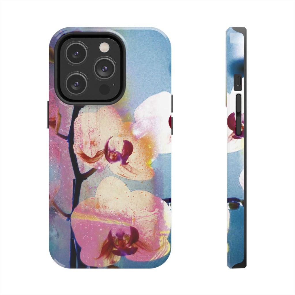 Orchid Tough Phone Case — Pastel Floral Protective Cover for iPhone & Android
