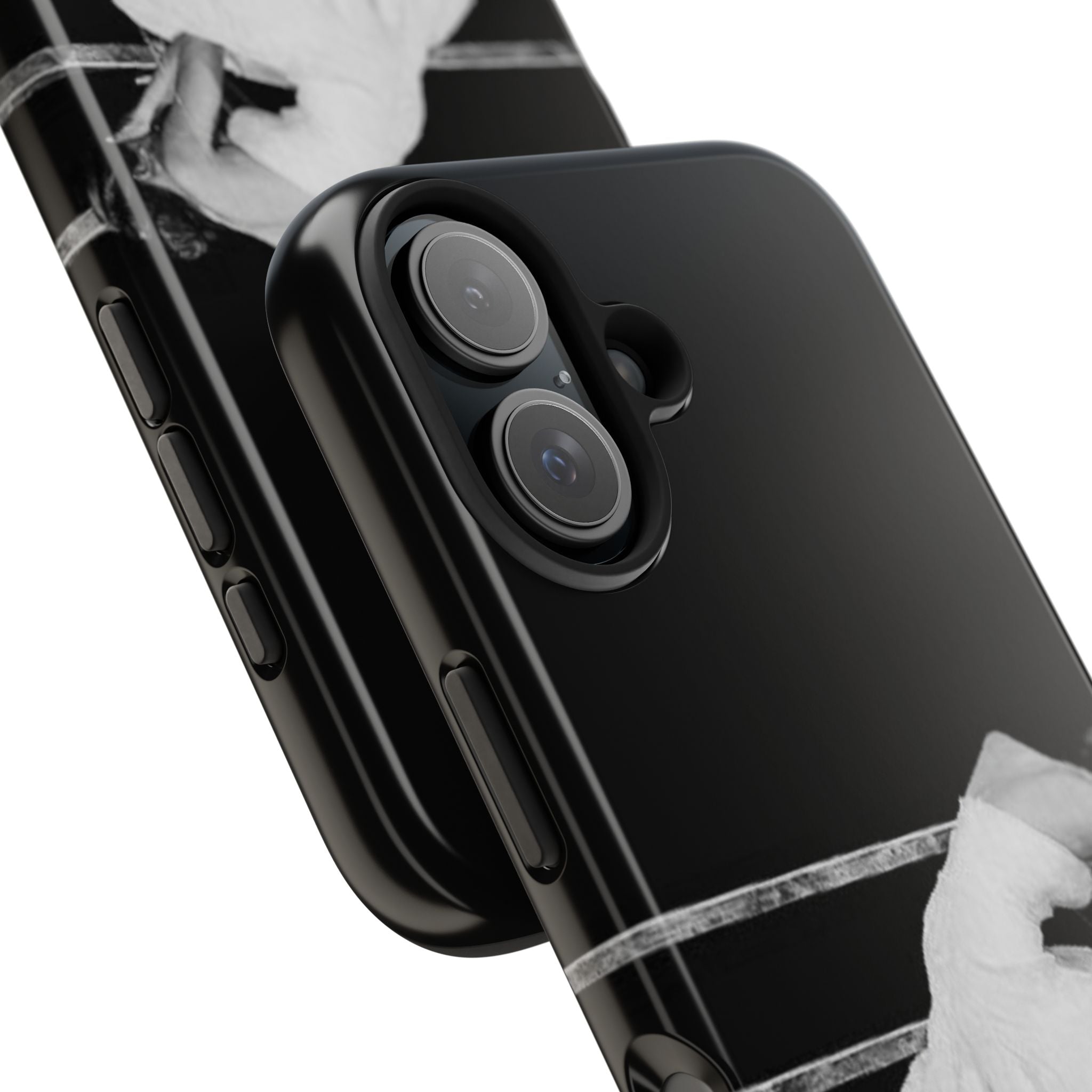 Vintage Ballerina Tough Phone Case — Black & White Dance Photo Protective Cover
