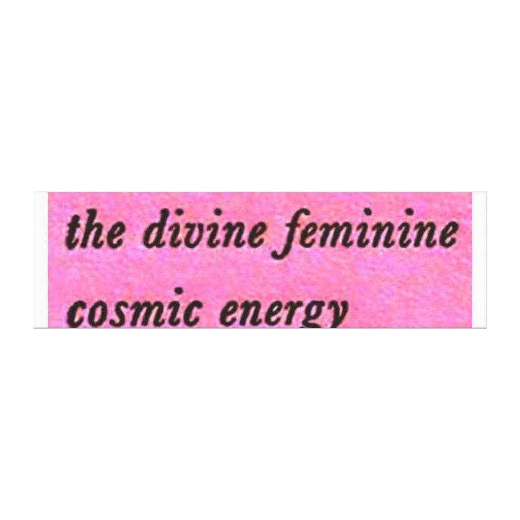 Pink 'the divine feminine cosmic energy' Car Magnet — Spiritual Feminine Bumper Magnet
