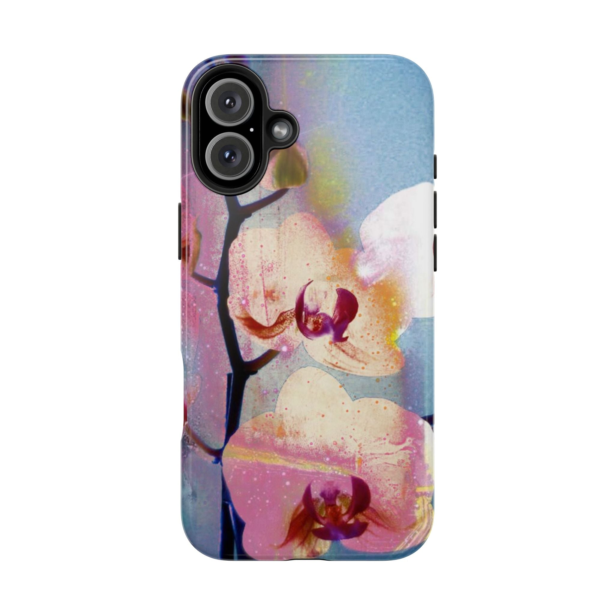 Orchid Tough Phone Case — Pastel Floral Protective Cover for iPhone & Android