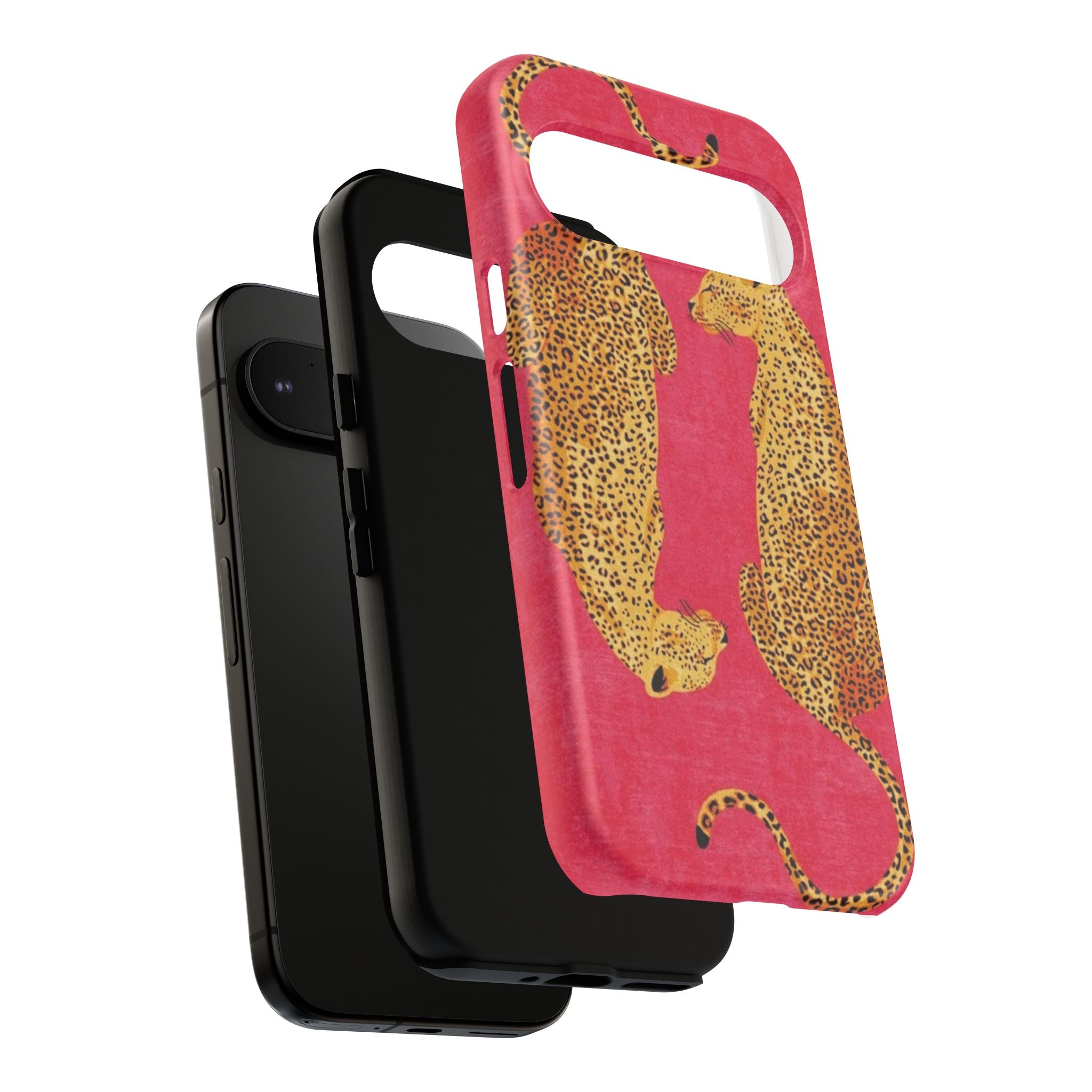 Pink Leopard Phone Case – Bold Animal Print Protective Case