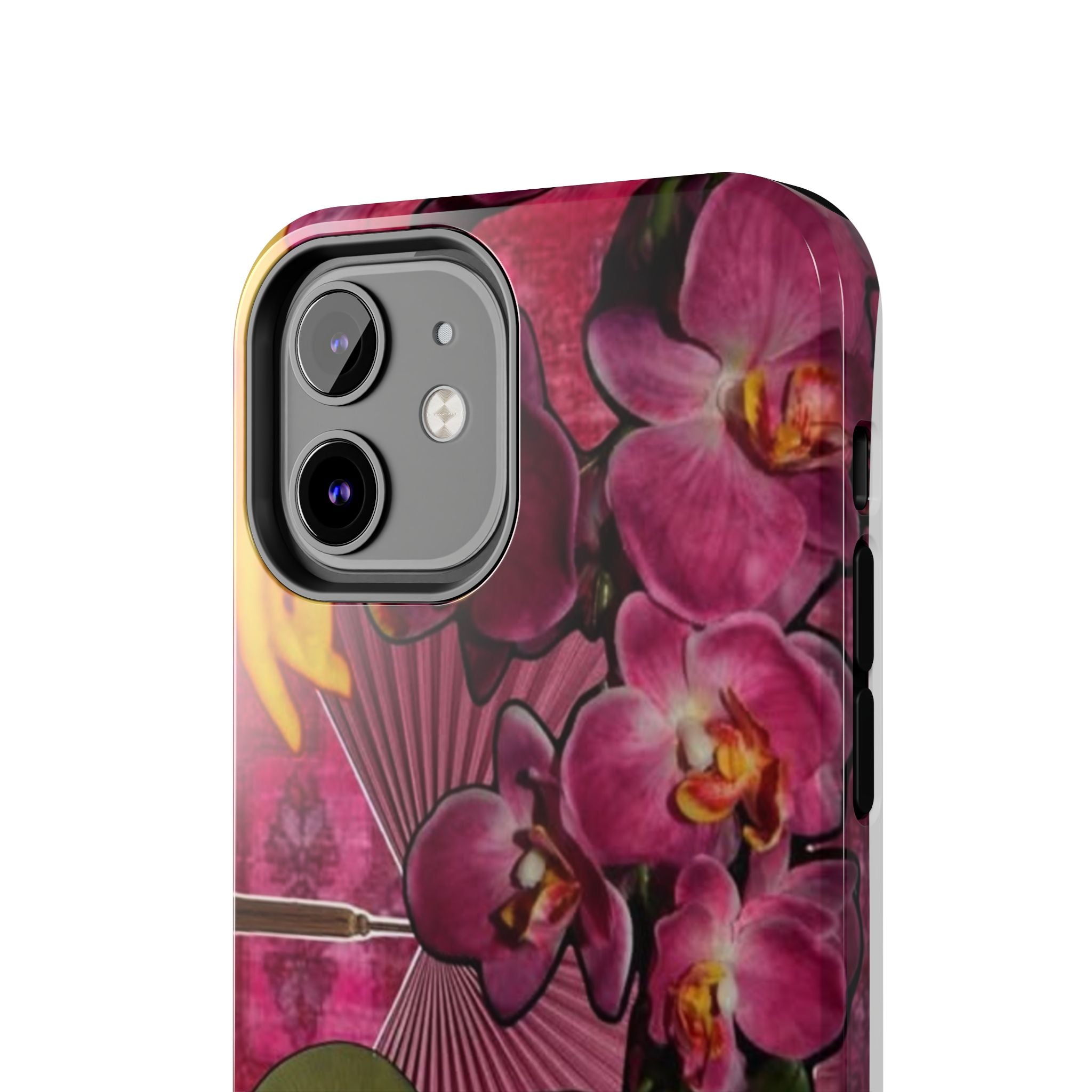 Floral Orchid Tough Phone Case — Vintage Woman & Lotus Design