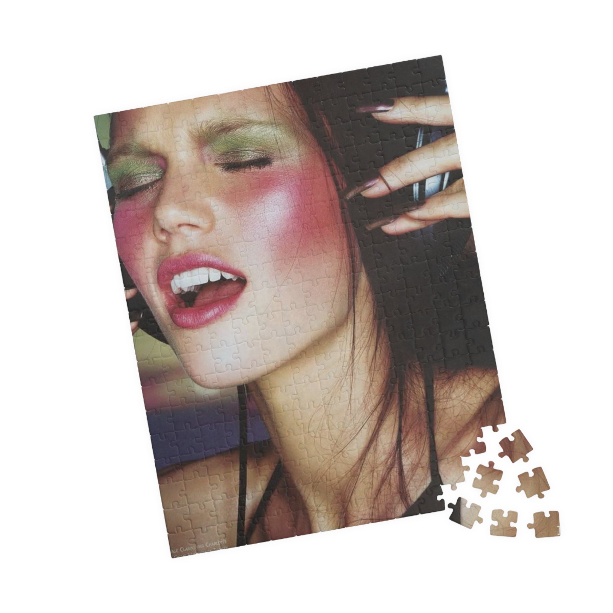 Fashion Portrait Jigsaw Puzzle — Retro Glam Model Photo (110/252/520/1014 pcs)