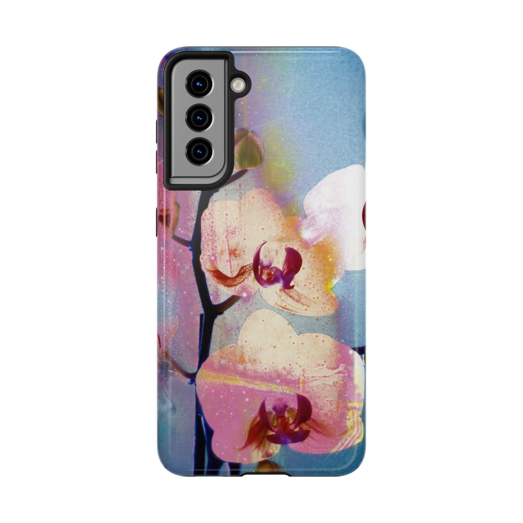 Orchid Tough Phone Case — Pastel Floral Protective Cover for iPhone & Android