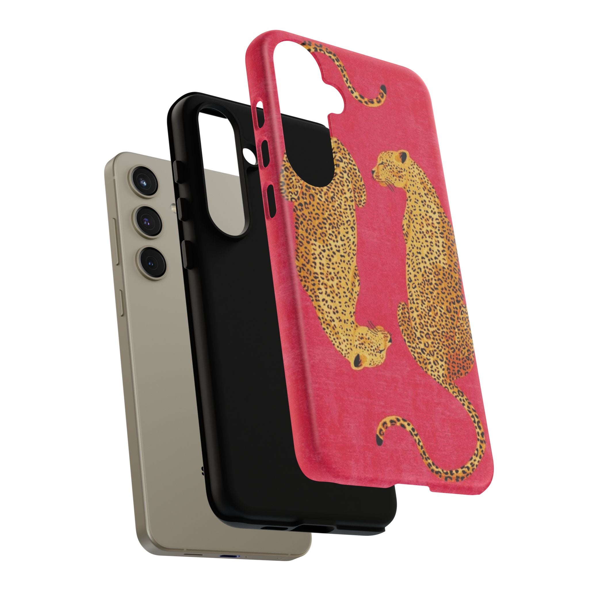 Pink Leopard Phone Case – Bold Animal Print Protective Case