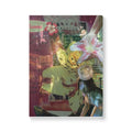 Floral Neon Collage Softcover Journal — Japanese Vintage Aesthetic