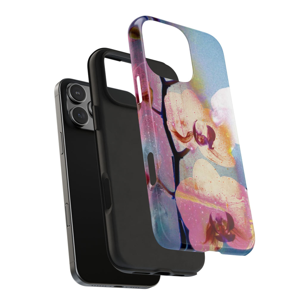 Orchid Tough Phone Case — Pastel Floral Protective Cover for iPhone & Android