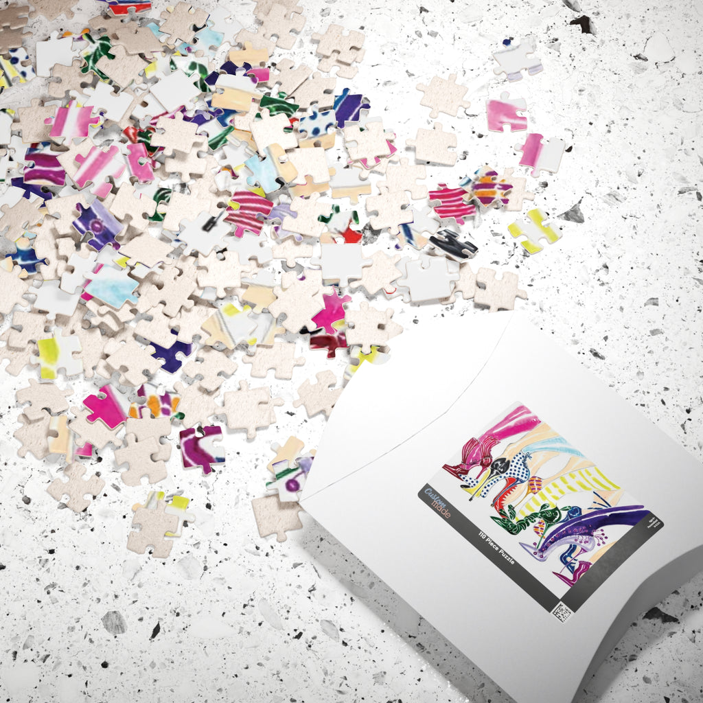 High Heel Fashion Puzzle — Colorful Shoes Jigsaw (110–1014 pcs)