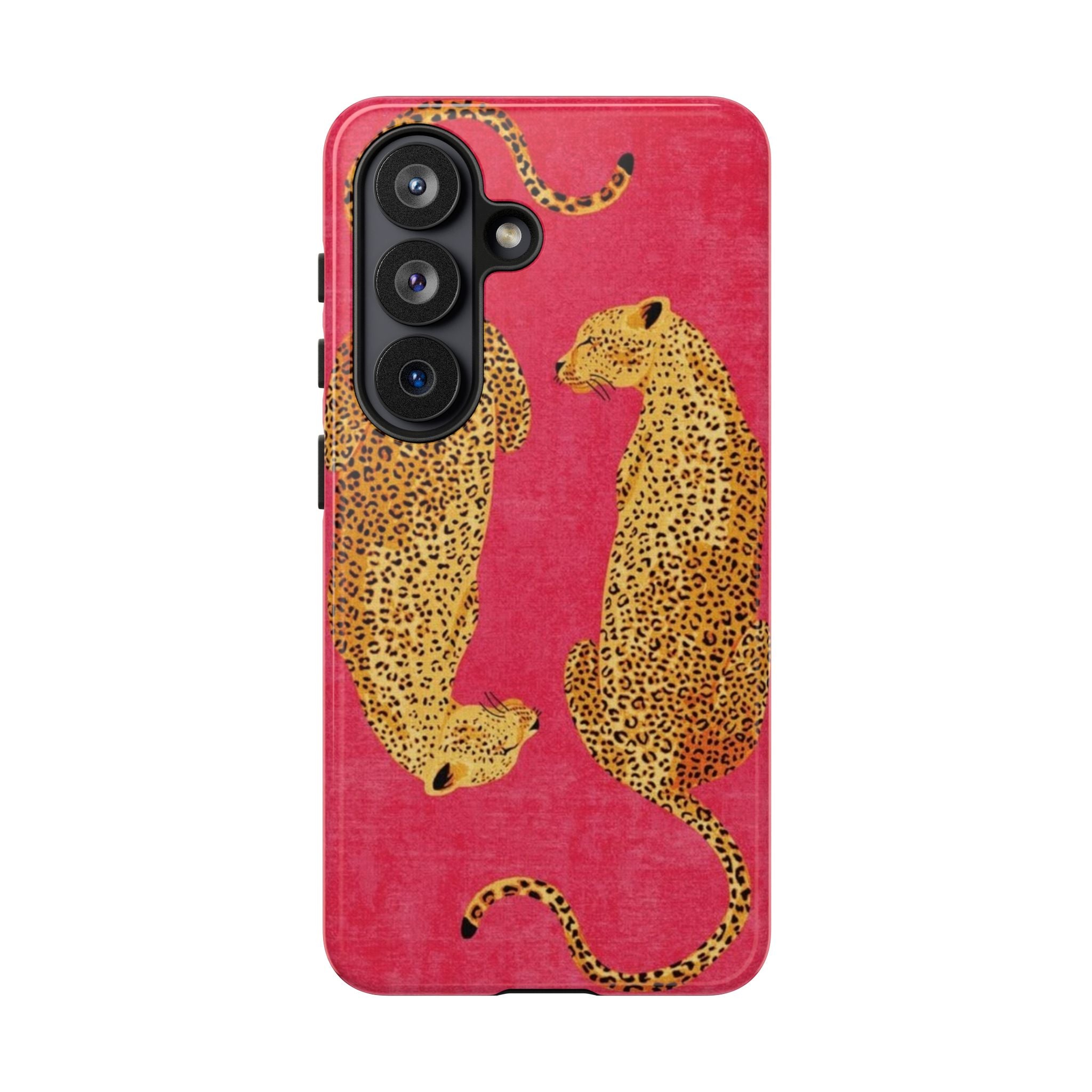 Pink Leopard Phone Case – Bold Animal Print Protective Case