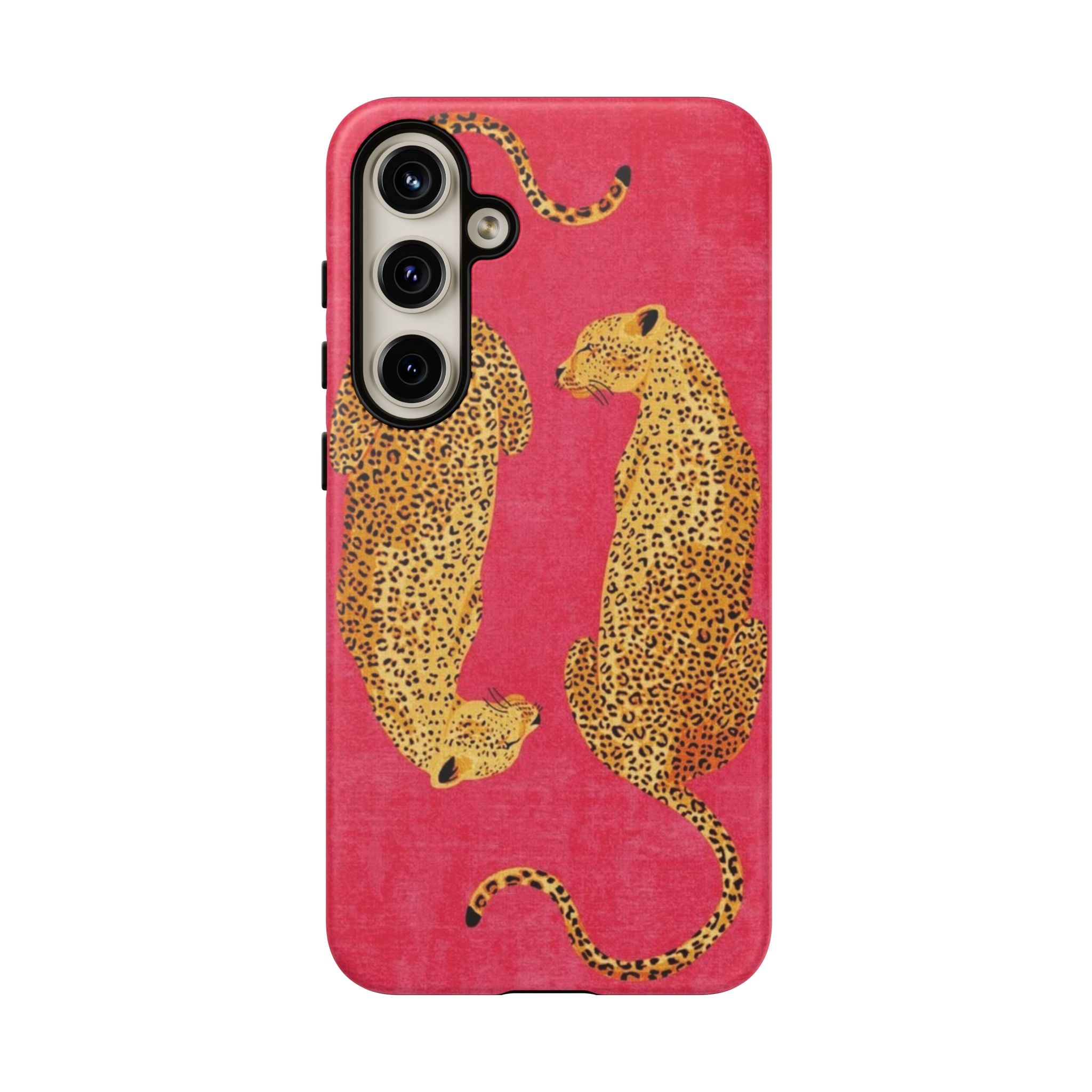 Pink Leopard Phone Case – Bold Animal Print Protective Case