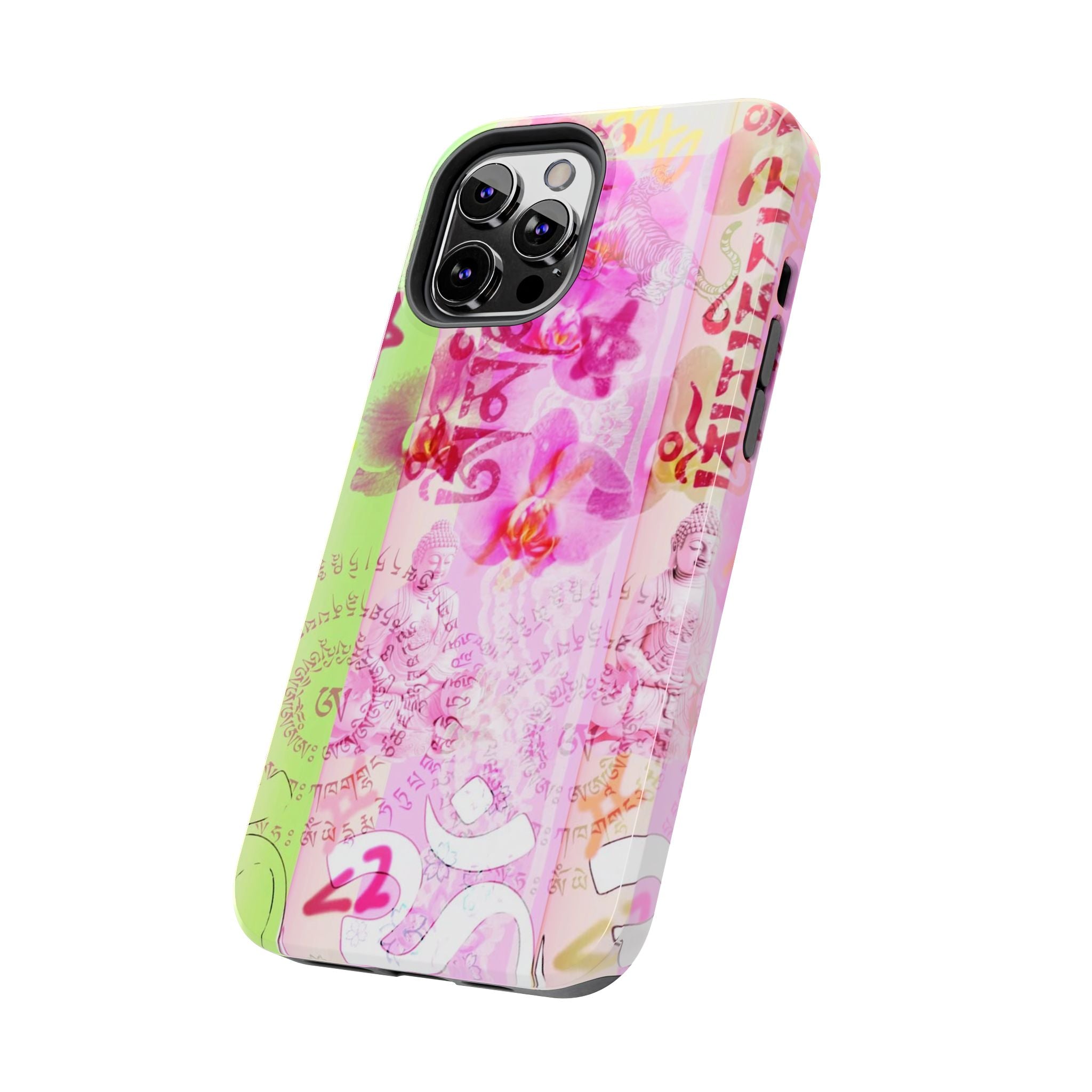 Floral Pink Orchid Tough Phone Case — Protective Art Phone Cover