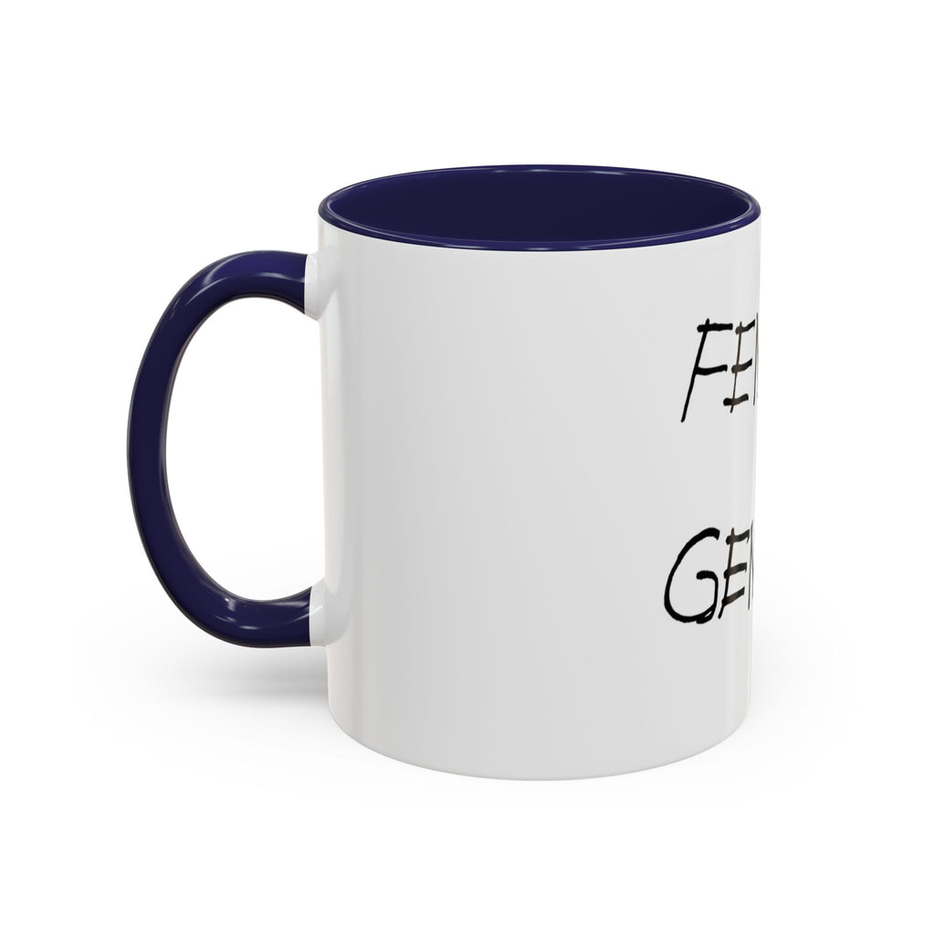 Female Genius Accent Coffee Mug