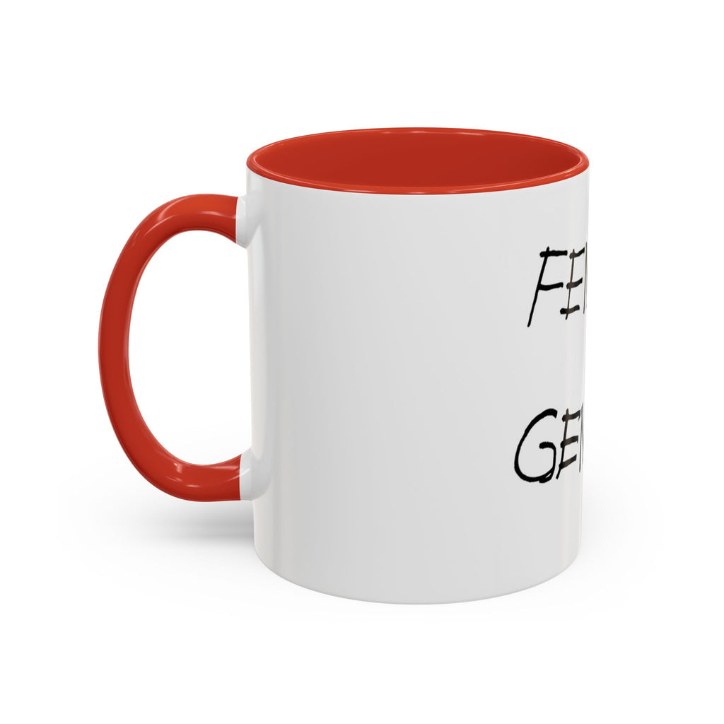 Female Genius Accent Coffee Mug