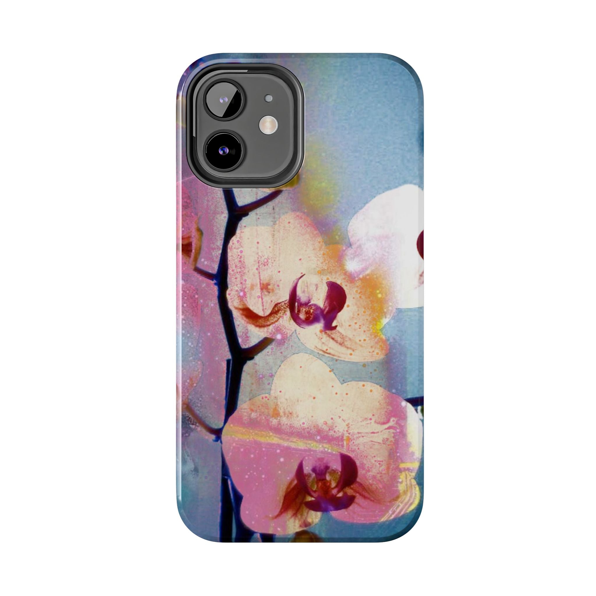 Orchid Tough Phone Case — Pastel Floral Protective Cover for iPhone & Android