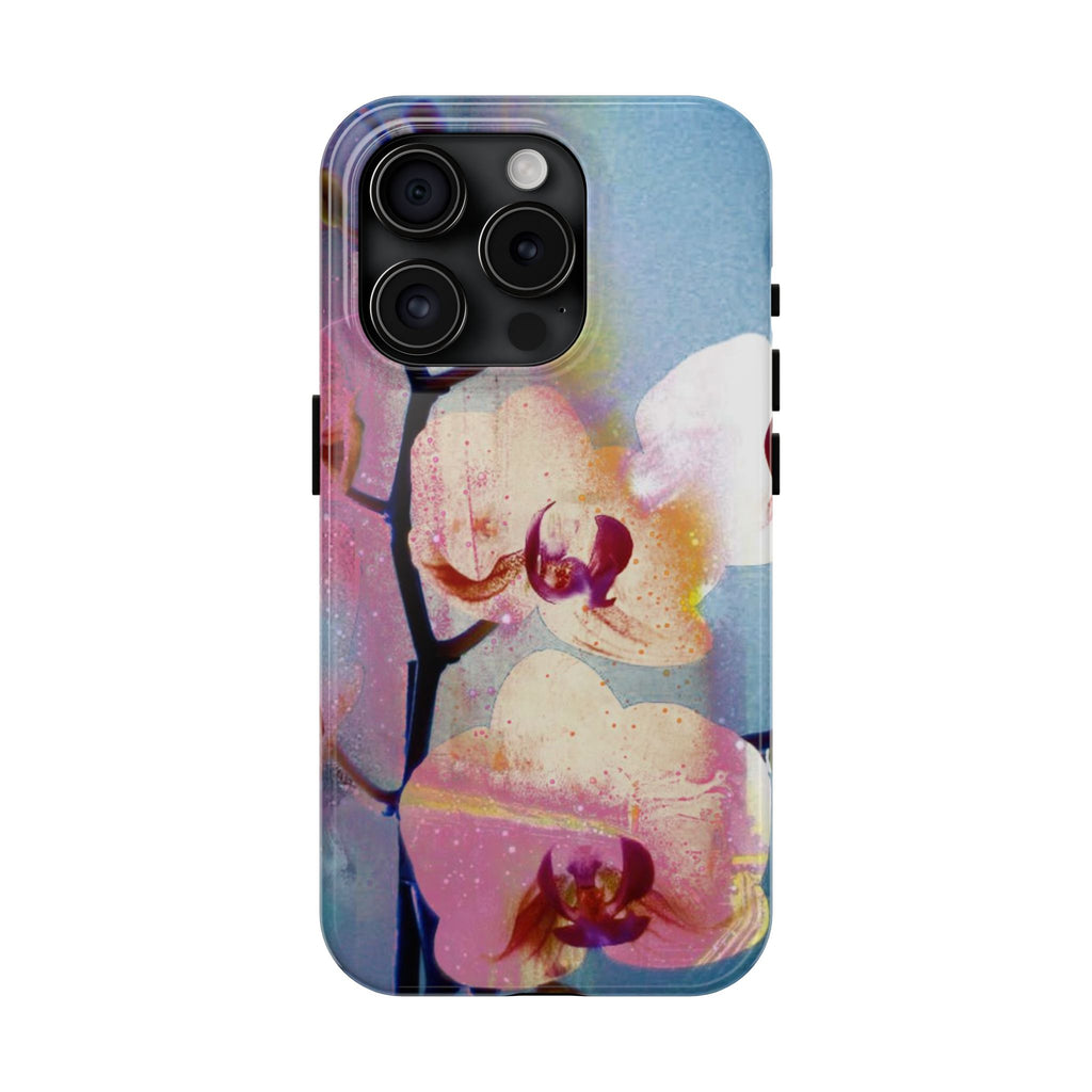 Orchid Tough Phone Case — Pastel Floral Protective Cover for iPhone & Android