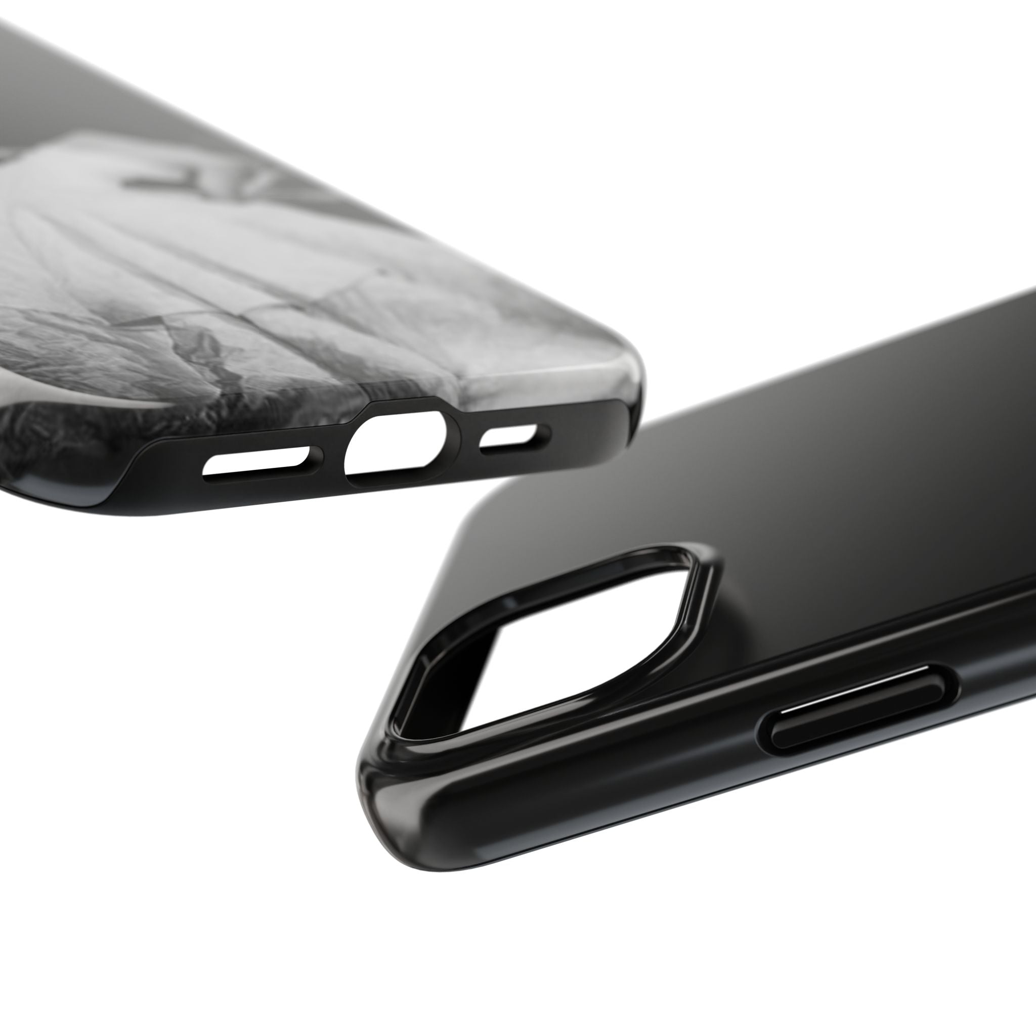 Vintage Ballerina Tough Phone Case — Black & White Dance Photo Protective Cover