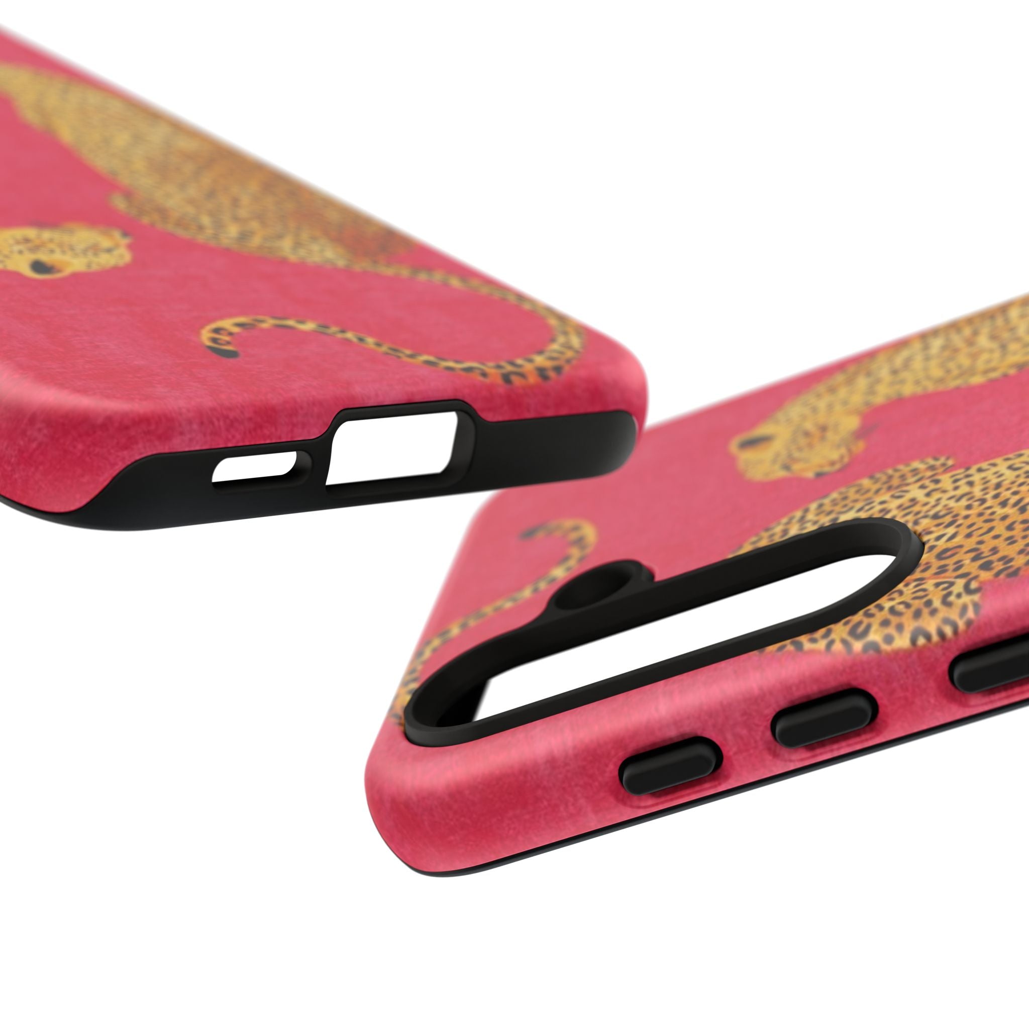Pink Leopard Phone Case – Bold Animal Print Protective Case