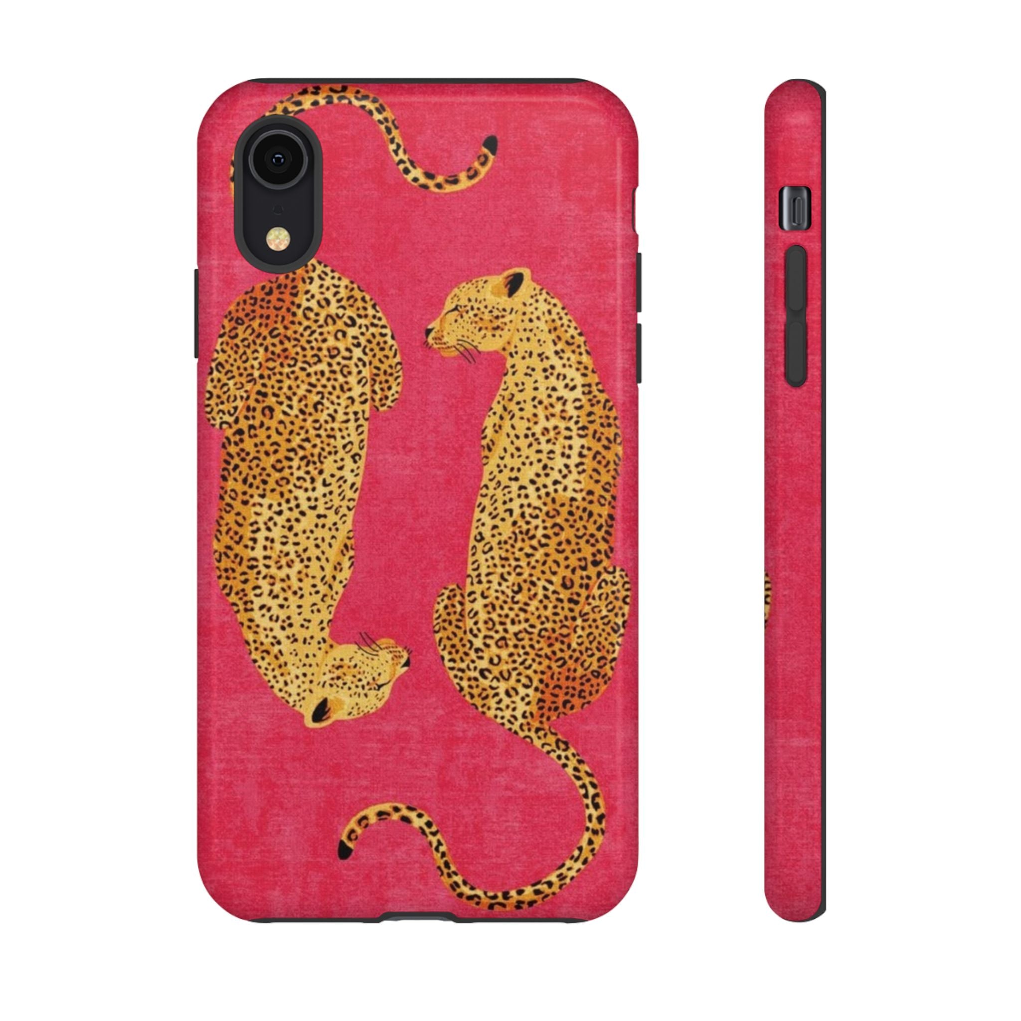 Pink Leopard Phone Case – Bold Animal Print Protective Case