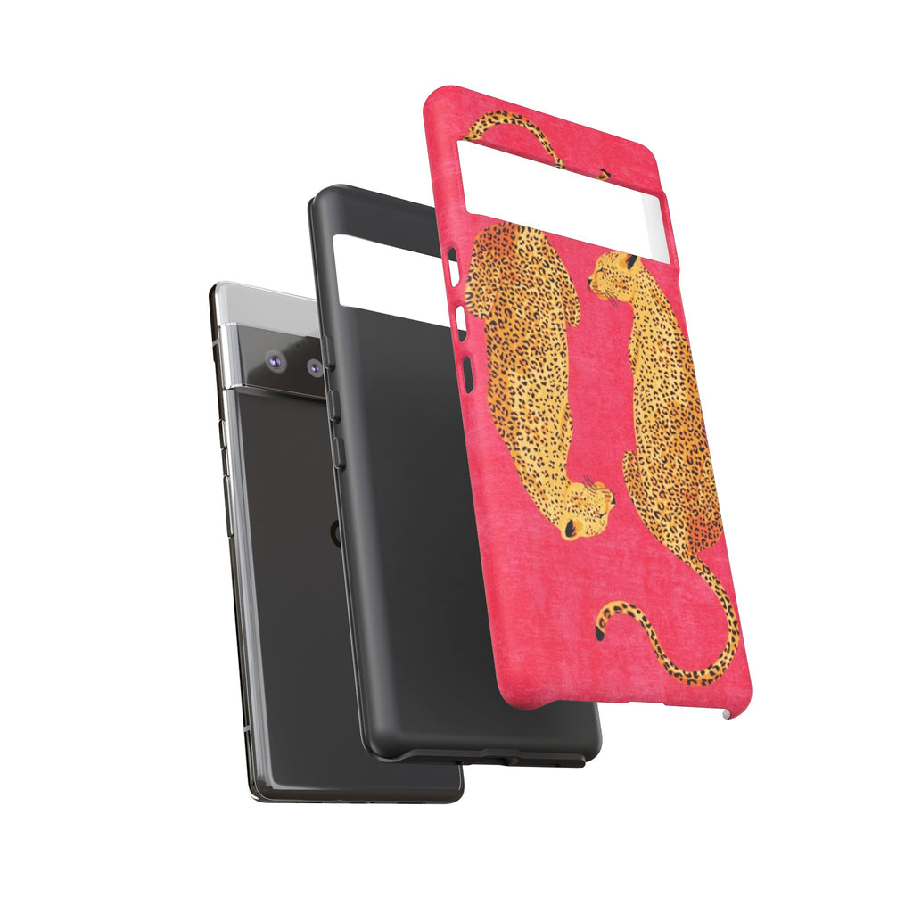 Pink Leopard Phone Case – Bold Animal Print Protective Case