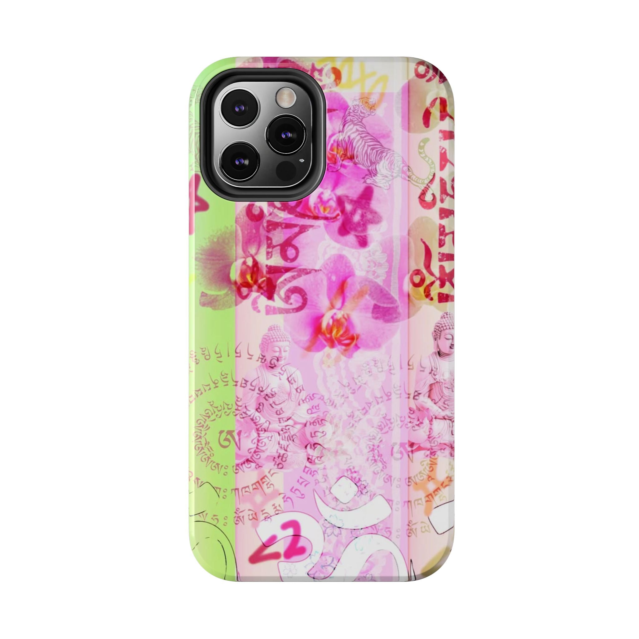 Floral Pink Orchid Tough Phone Case — Protective Art Phone Cover