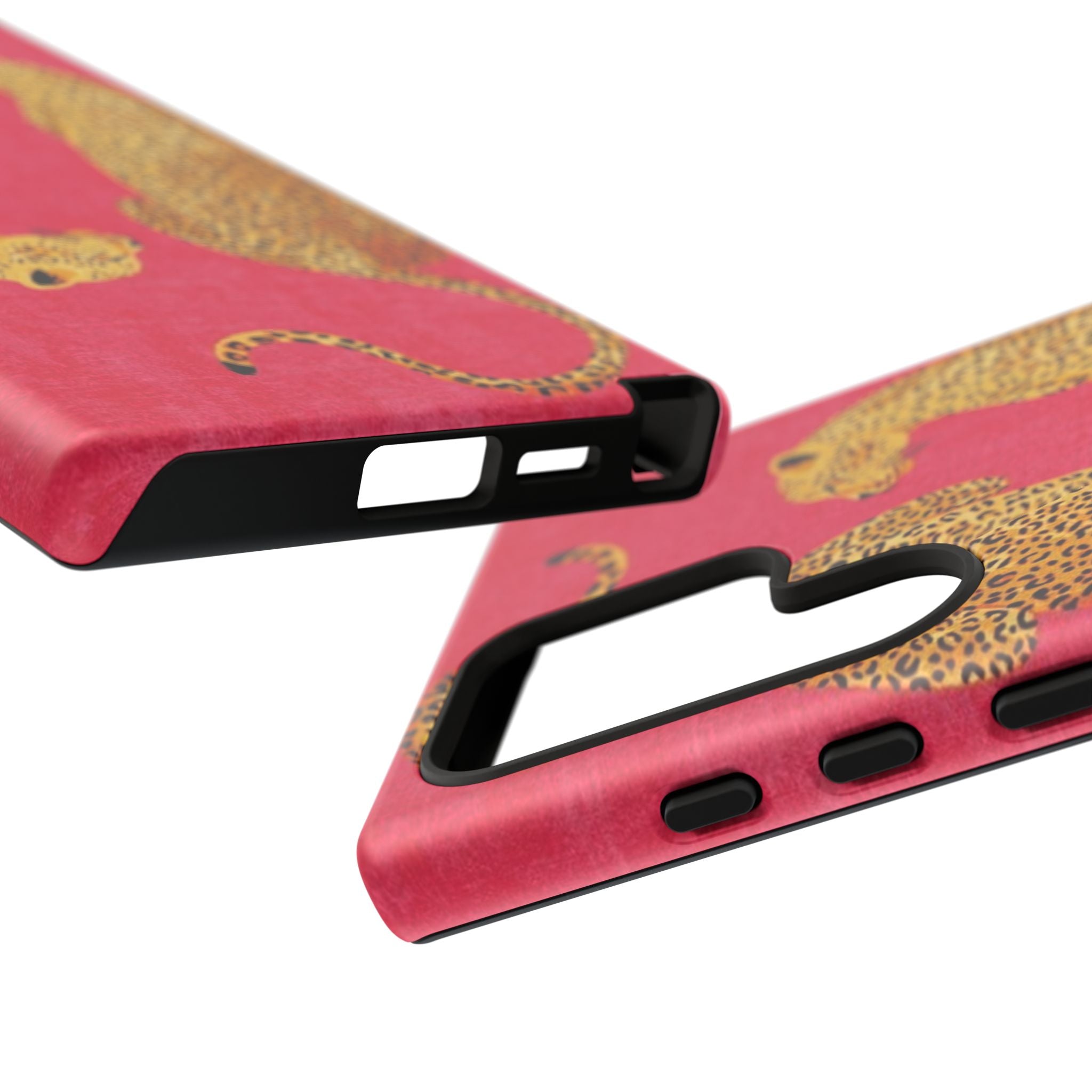 Pink Leopard Phone Case – Bold Animal Print Protective Case