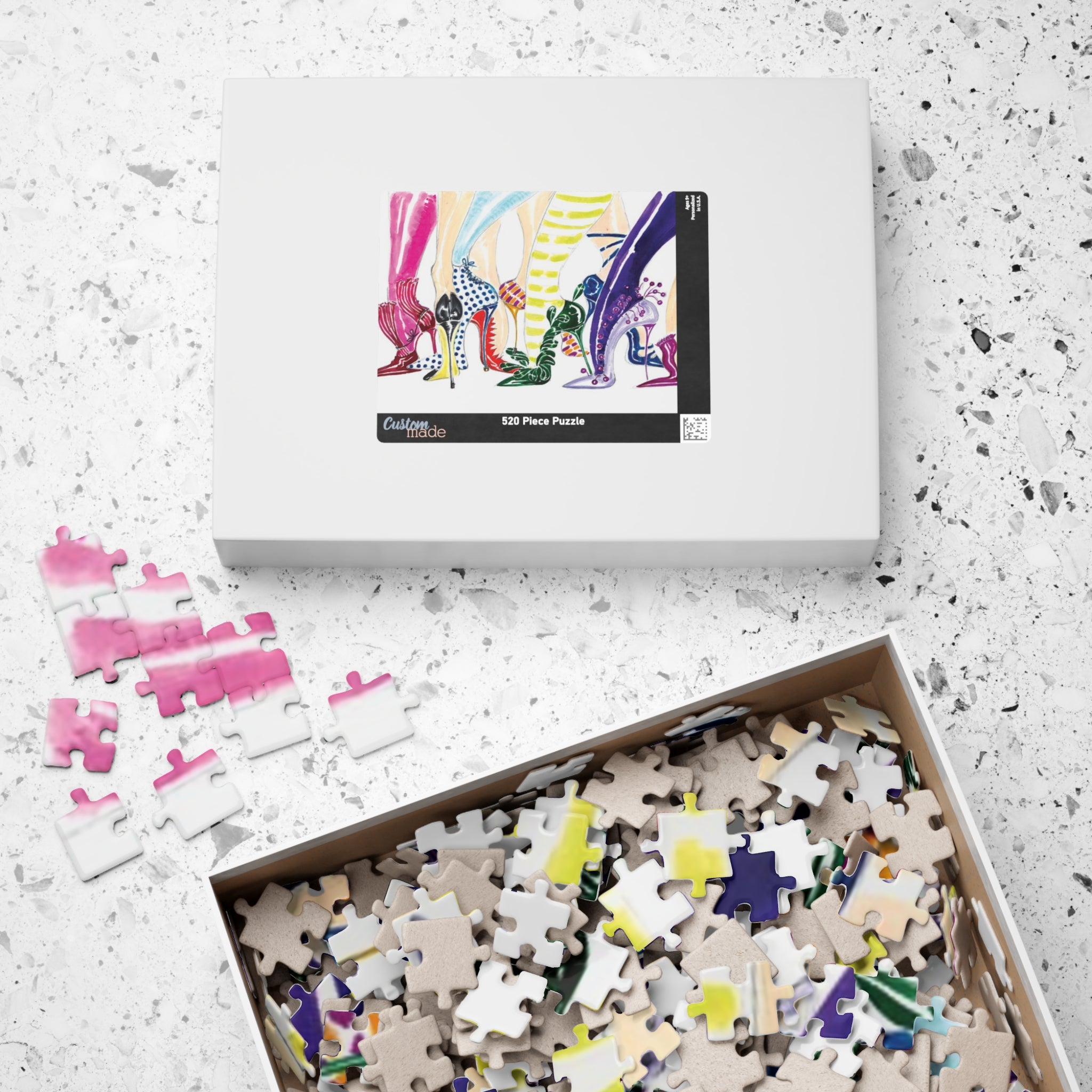 High Heel Fashion Puzzle — Colorful Shoes Jigsaw (110–1014 pcs)