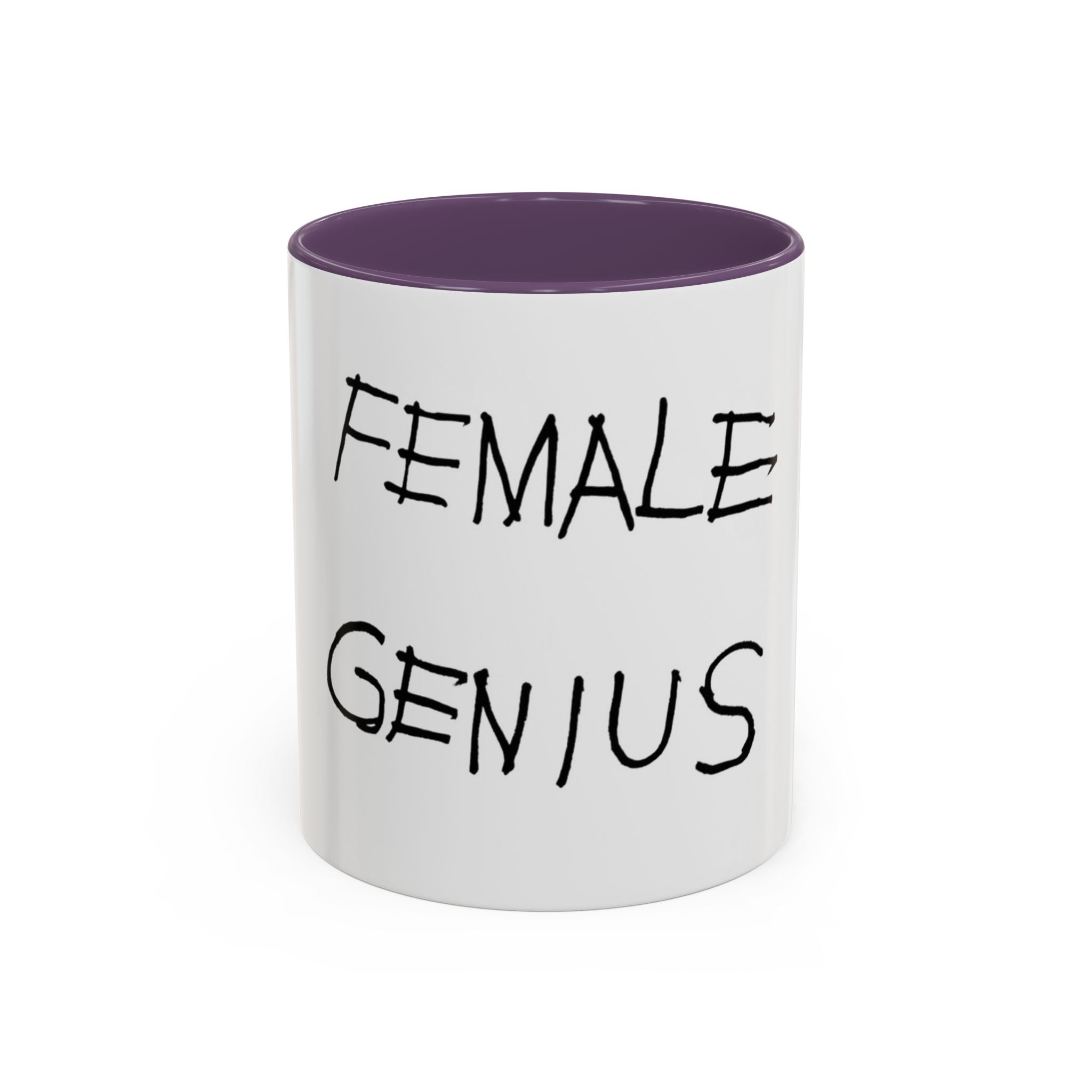 Female Genius Accent Coffee Mug
